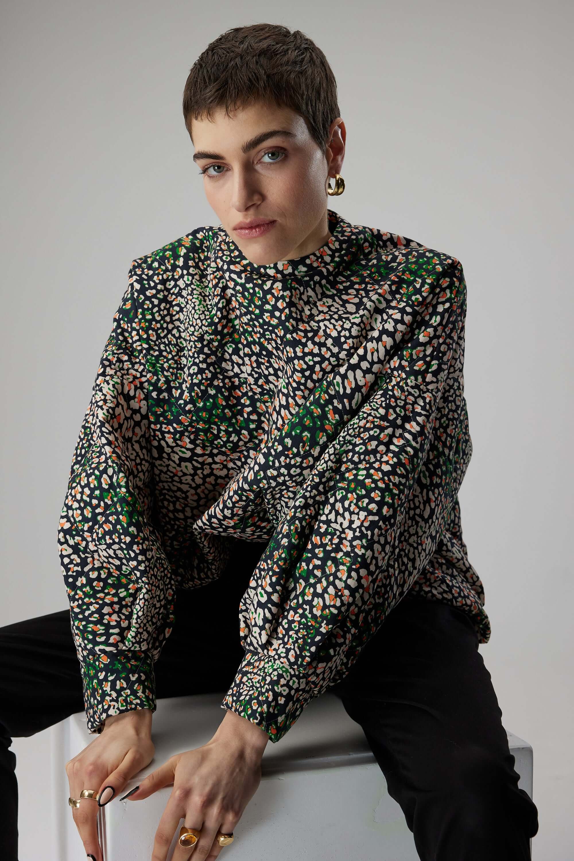 Harlem jumper in wild Leopard print