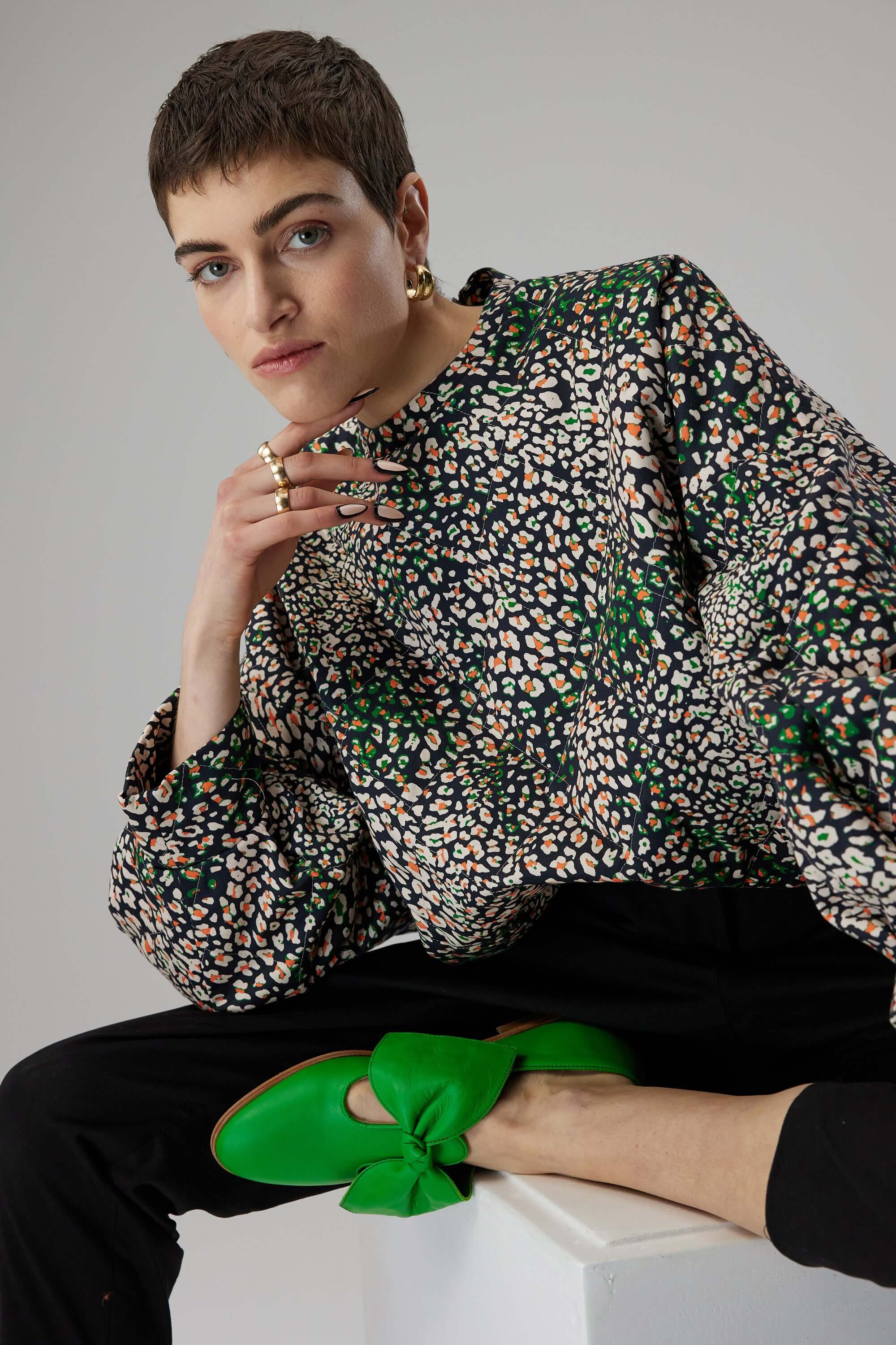 Harlem jumper in wild Leopard print