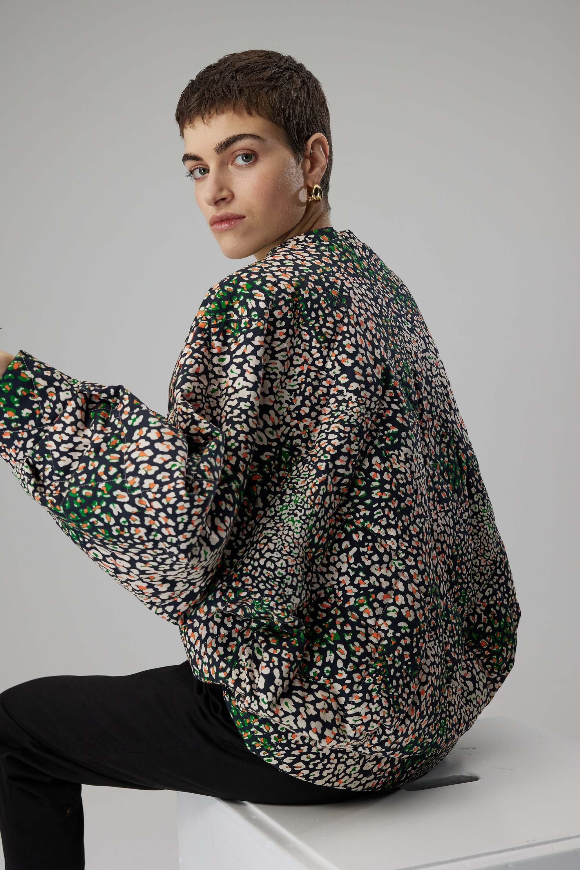 Harlem jumper in wild Leopard print