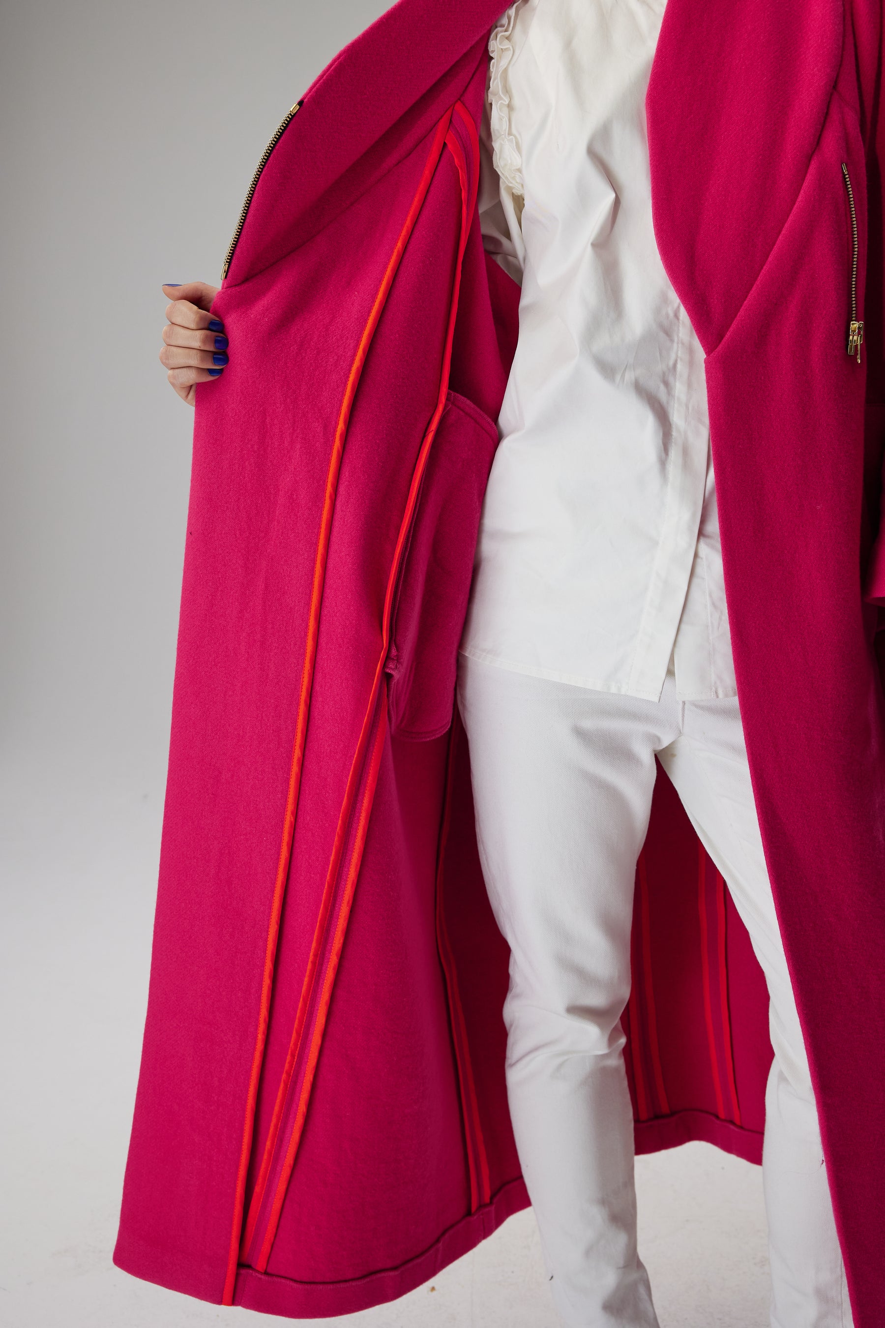 Eren coat in pink Razuberi cashmere