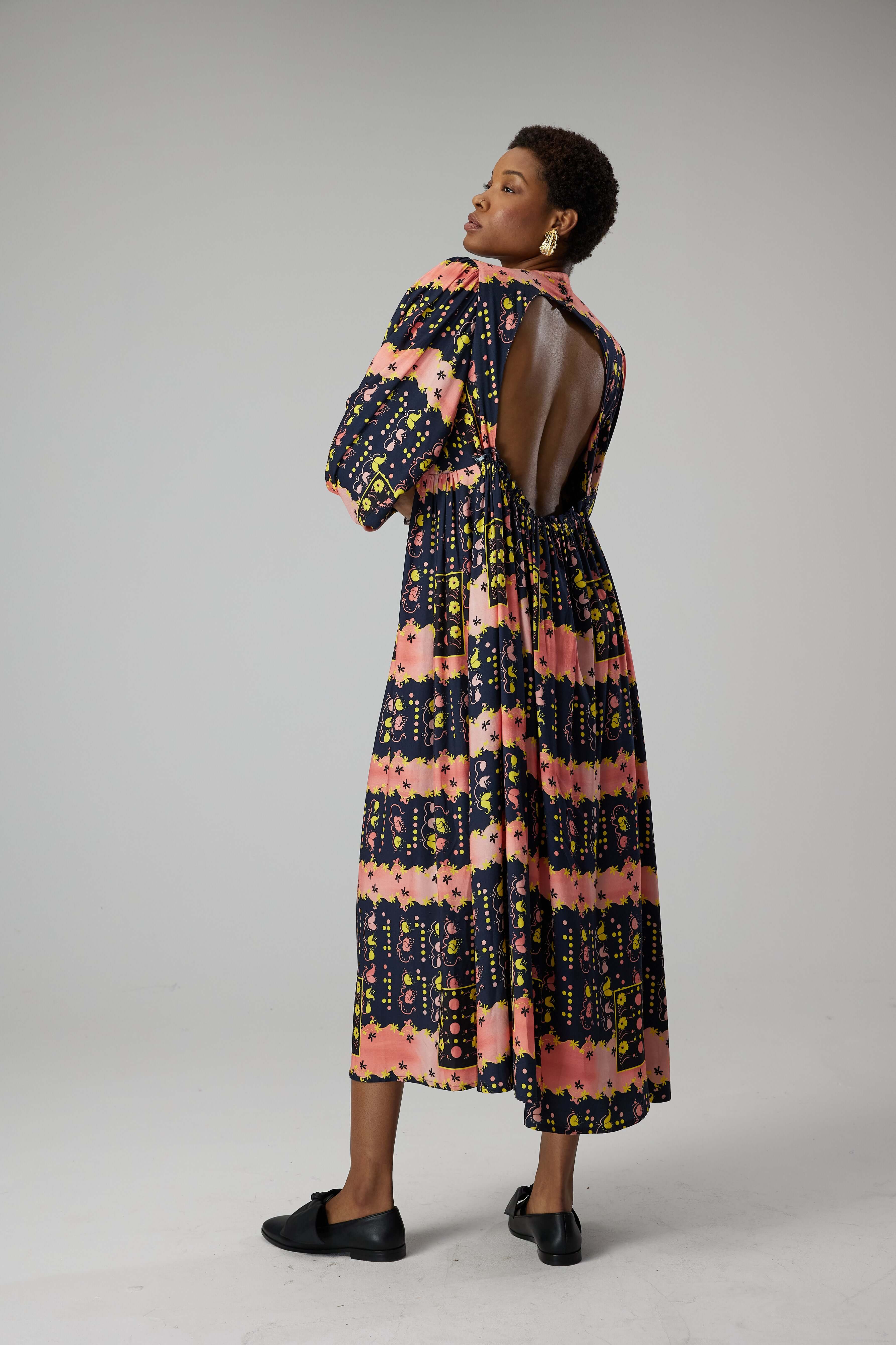 Thelma dress in Esoteric print