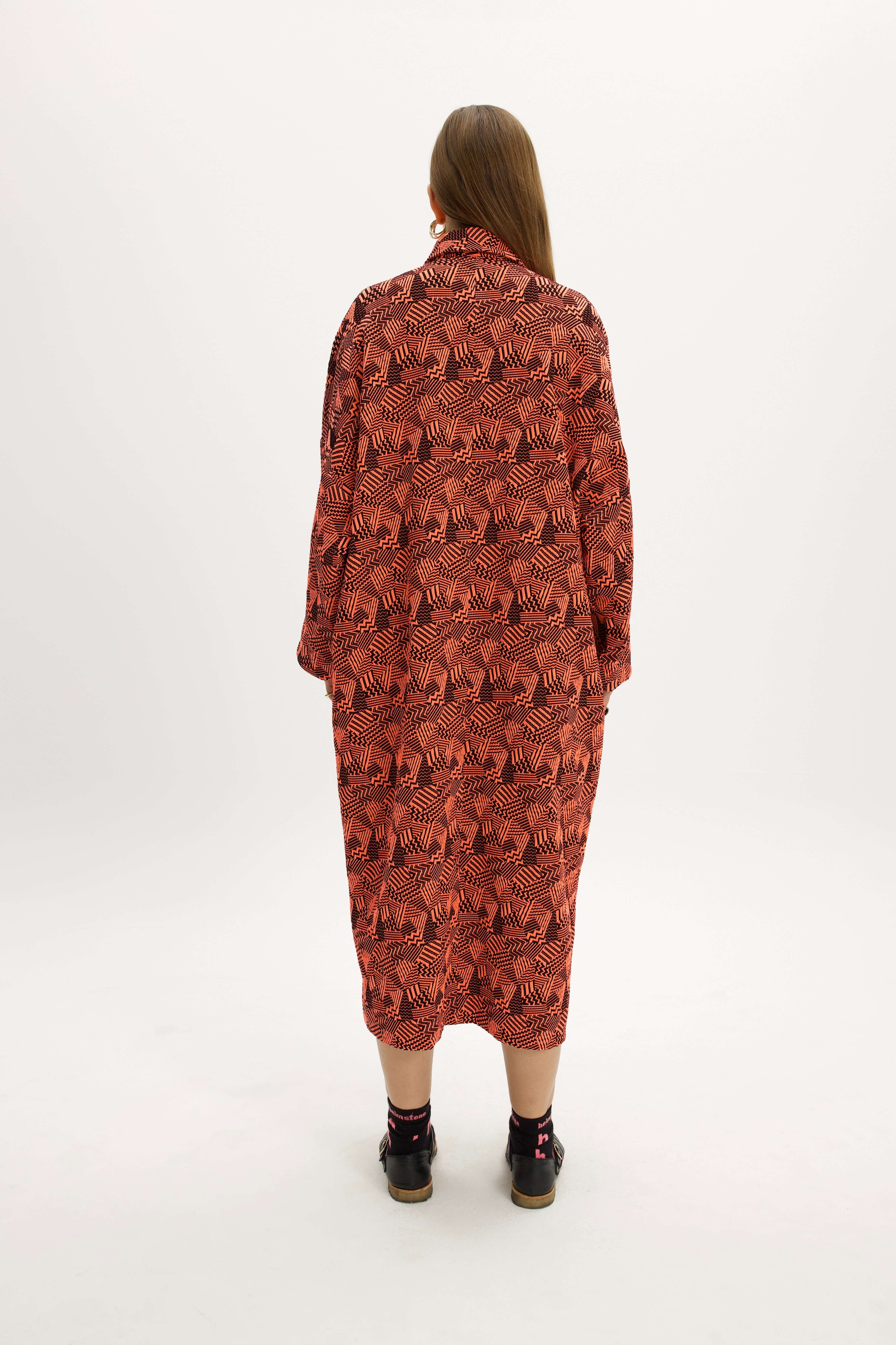 Milo Dress in Neon Ginger Fizz