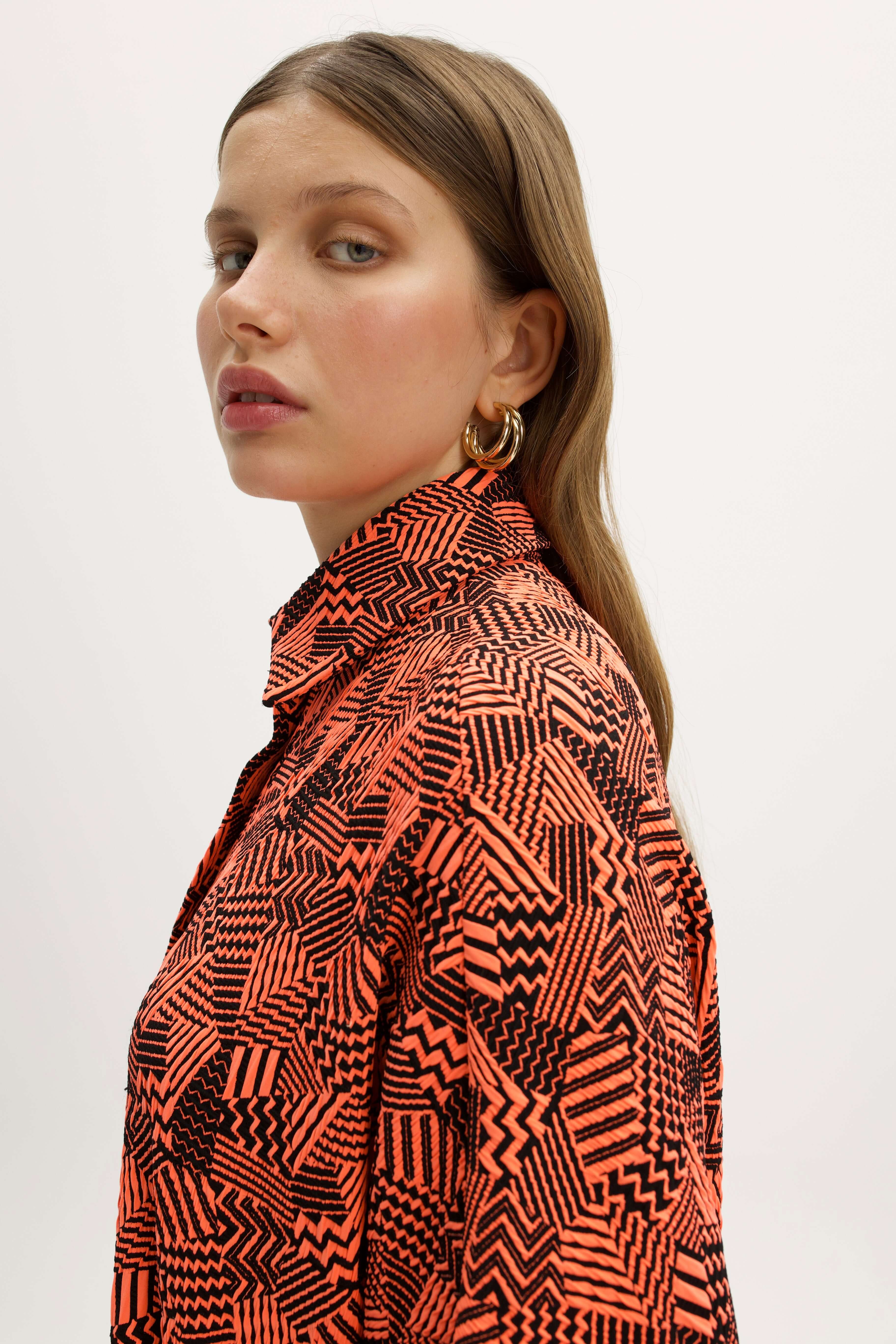Milo Dress in Neon Ginger Fizz