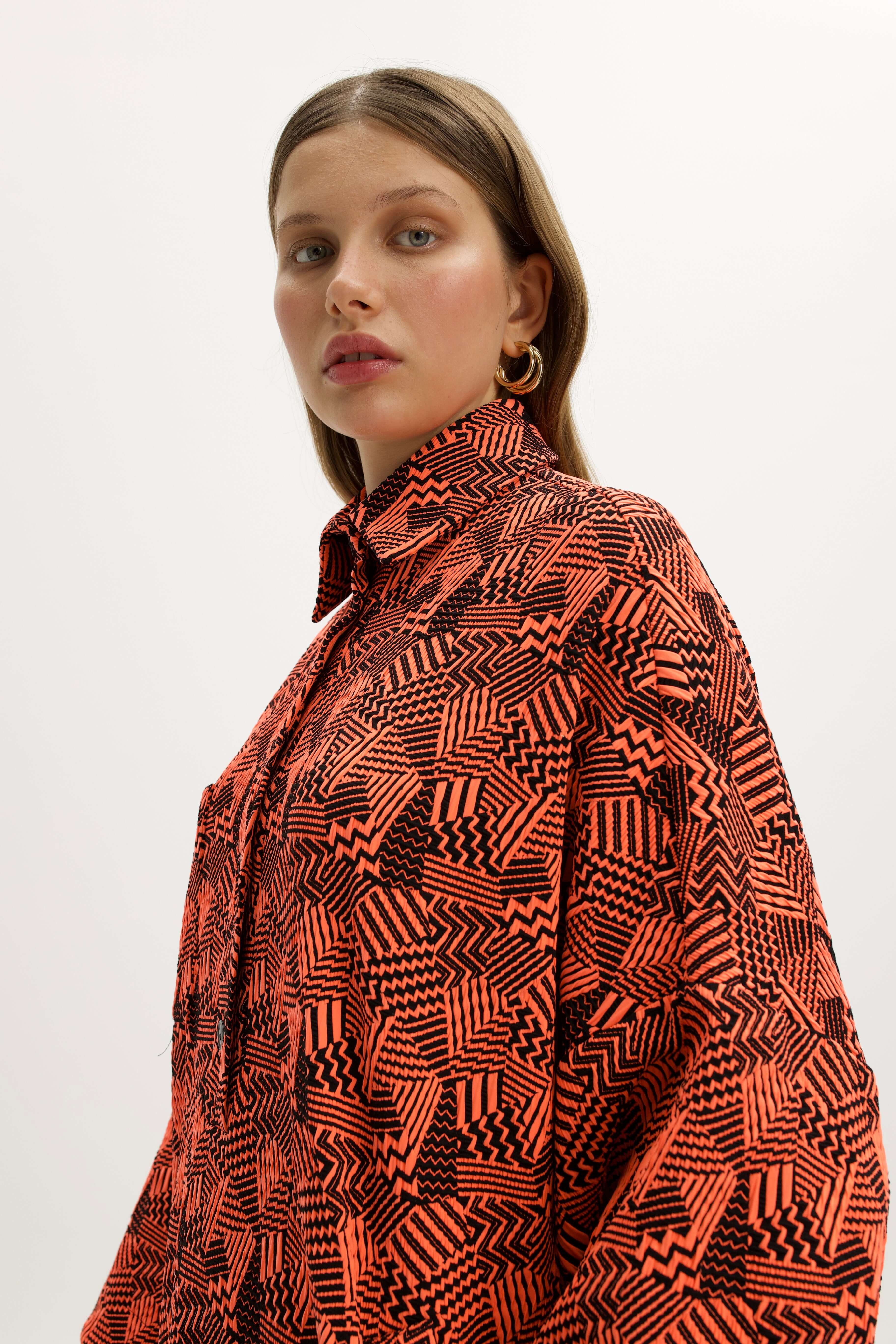 Milo Dress in Neon Ginger Fizz