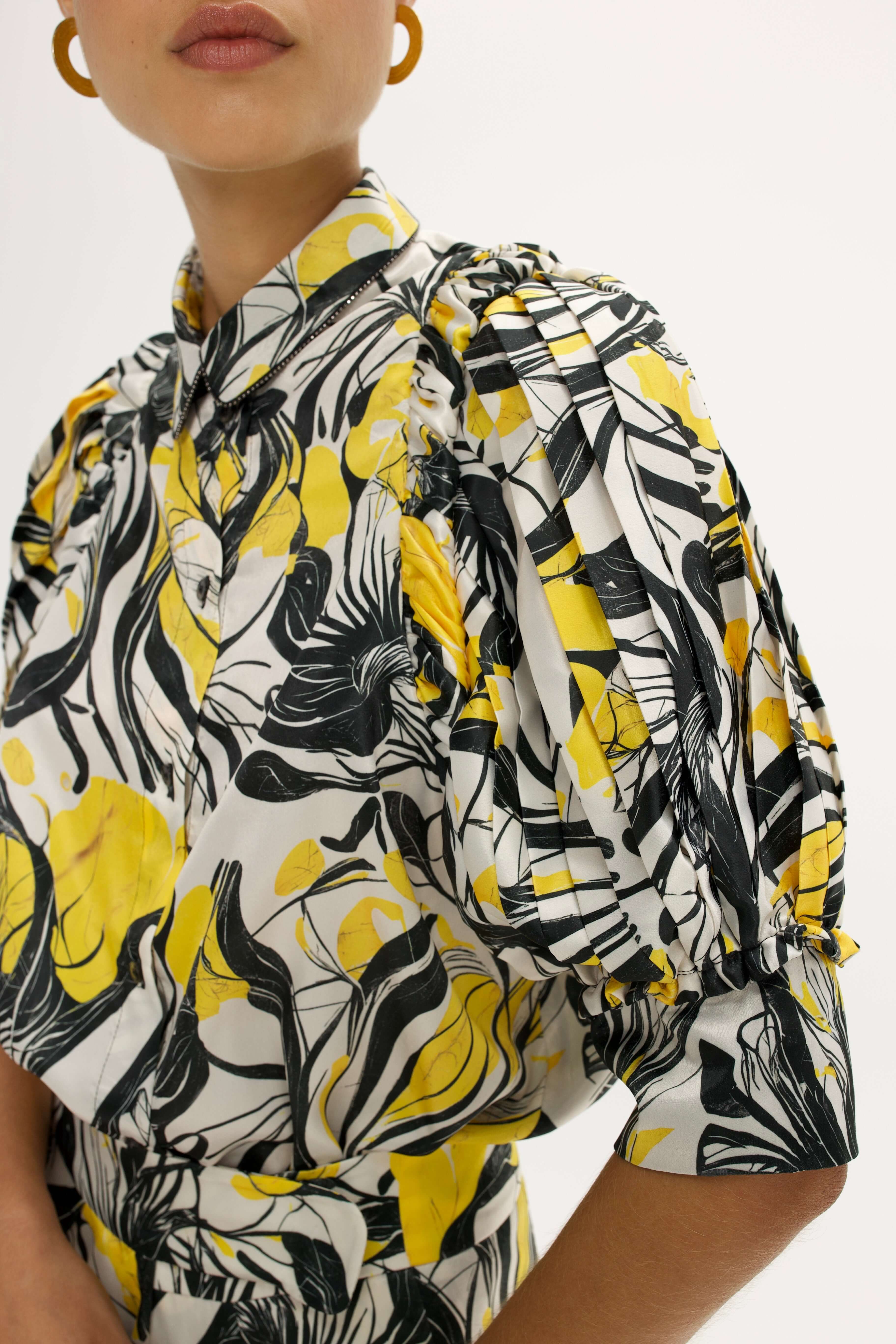 Lex Shirt in Seaweed In Motion Print