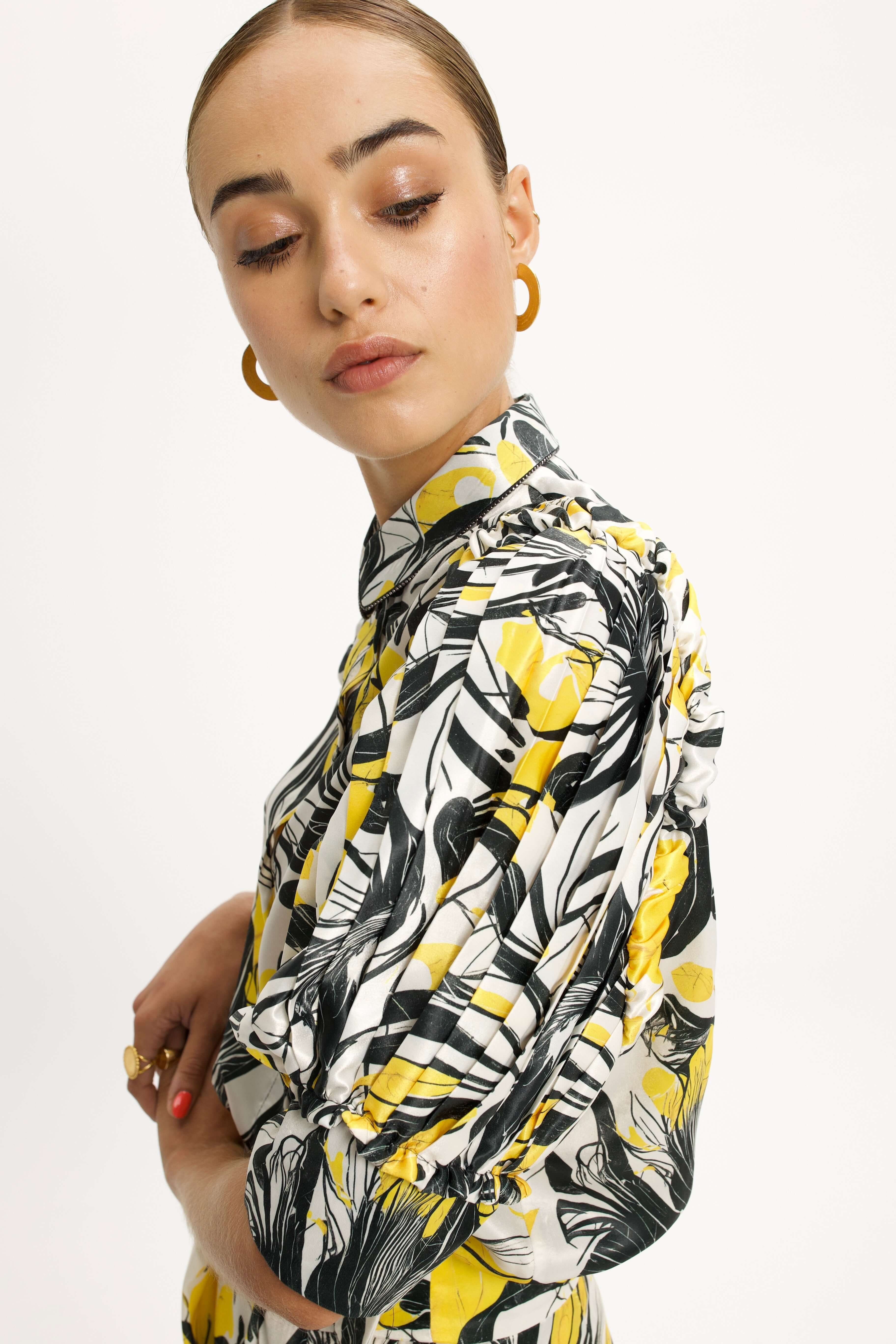Lex Shirt in Seaweed In Motion Print