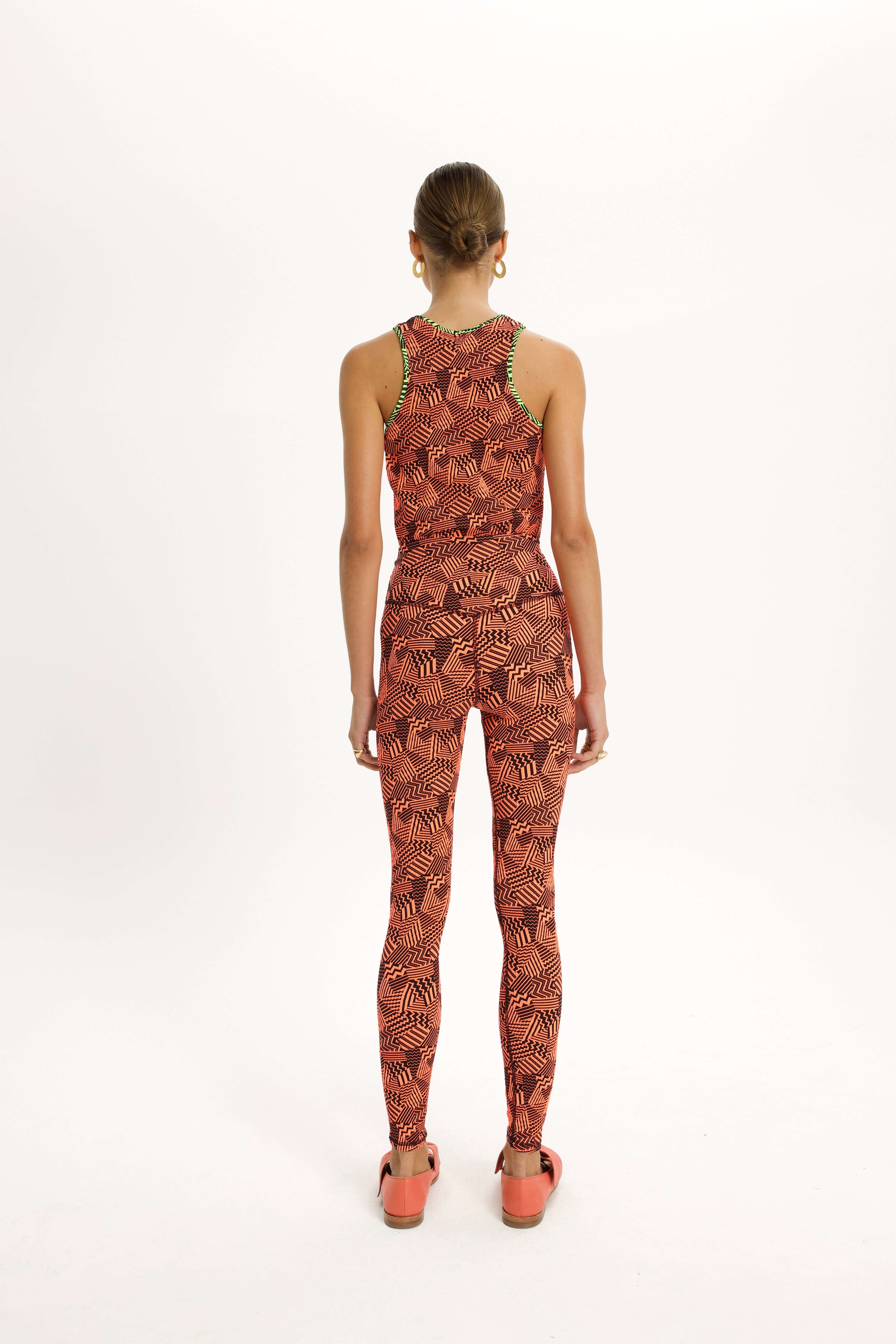 Glue Legging in Neon Ginger Fizz