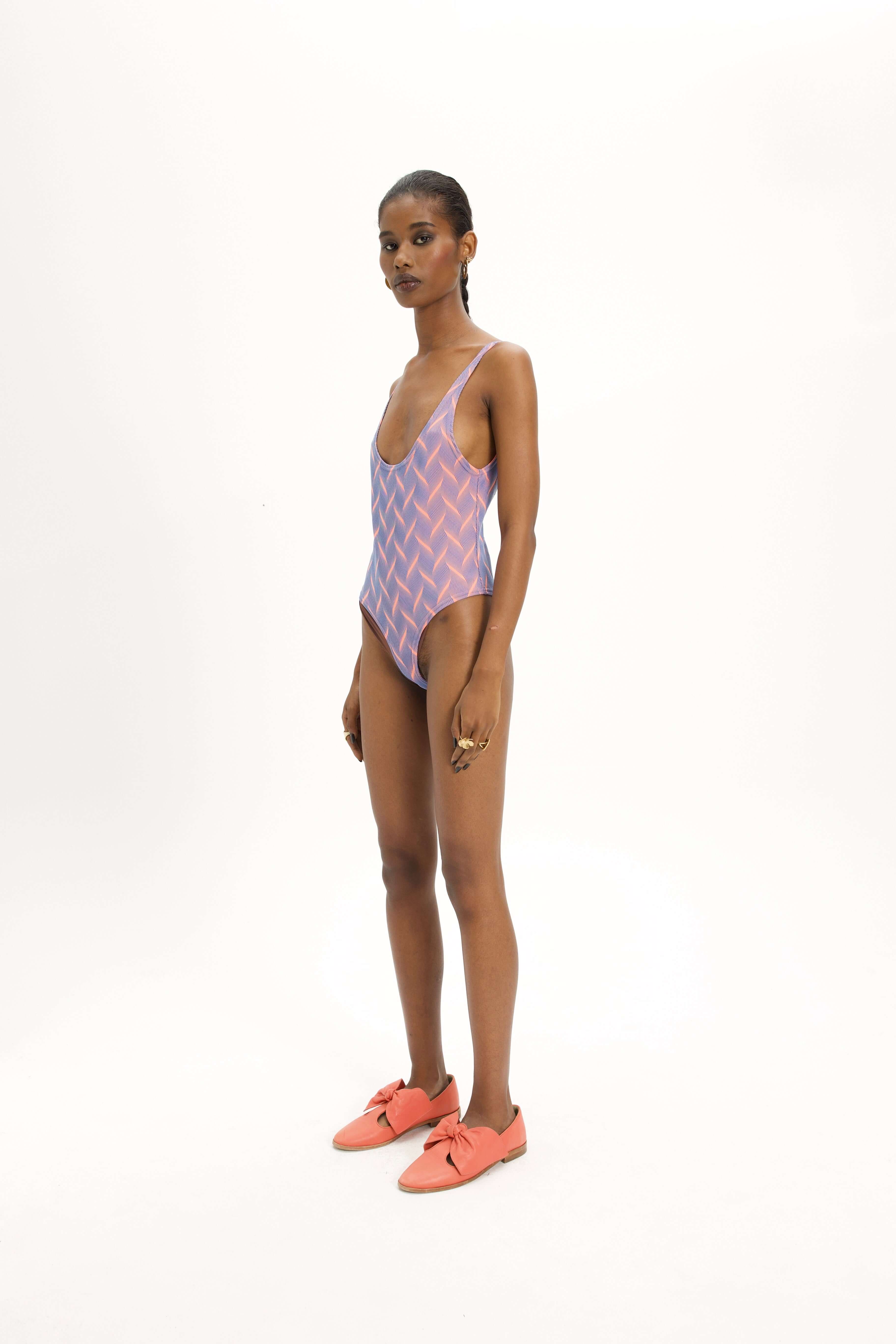 Otis Swimsuit in Quartz Jersey