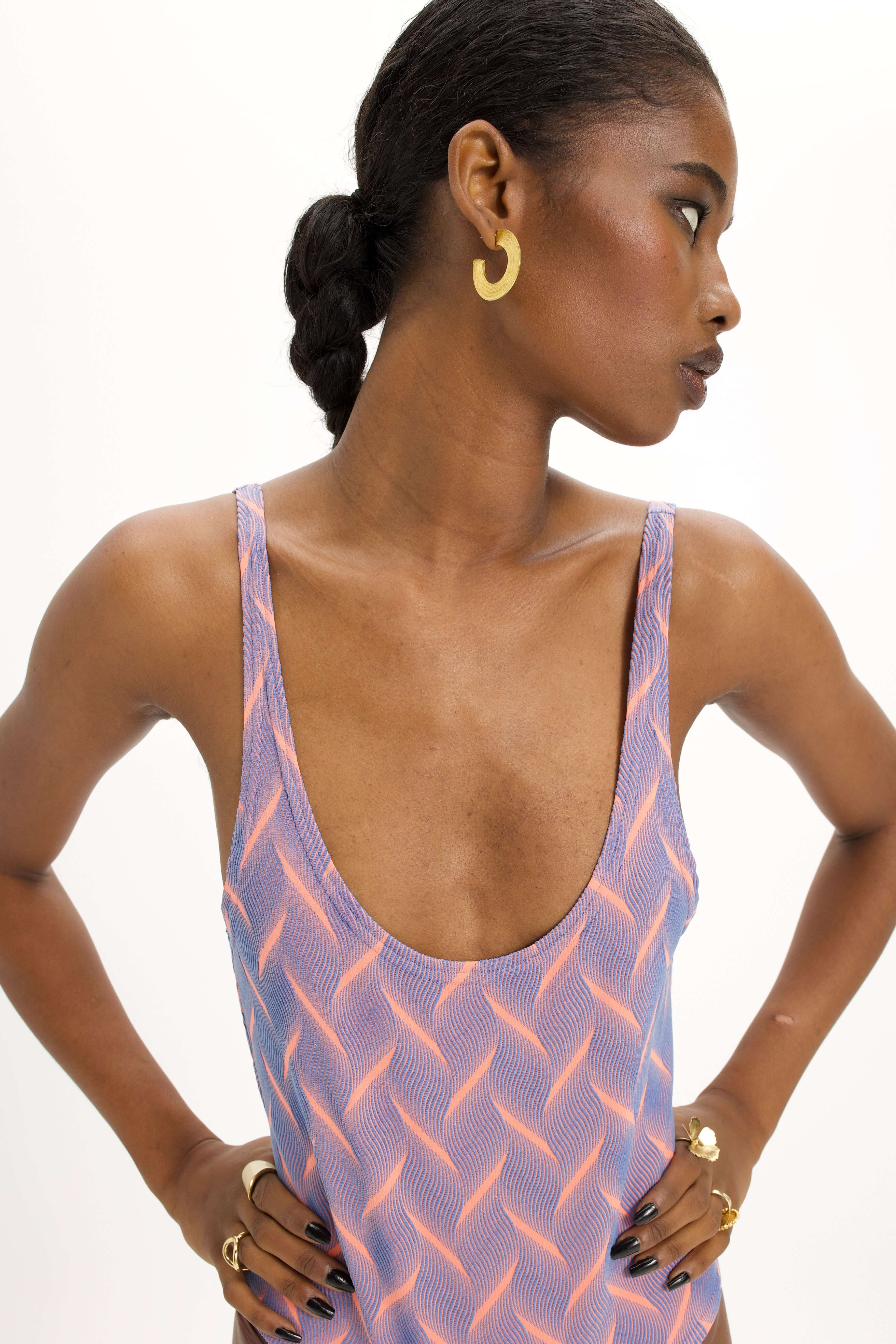 Otis Swimsuit in Quartz Jersey