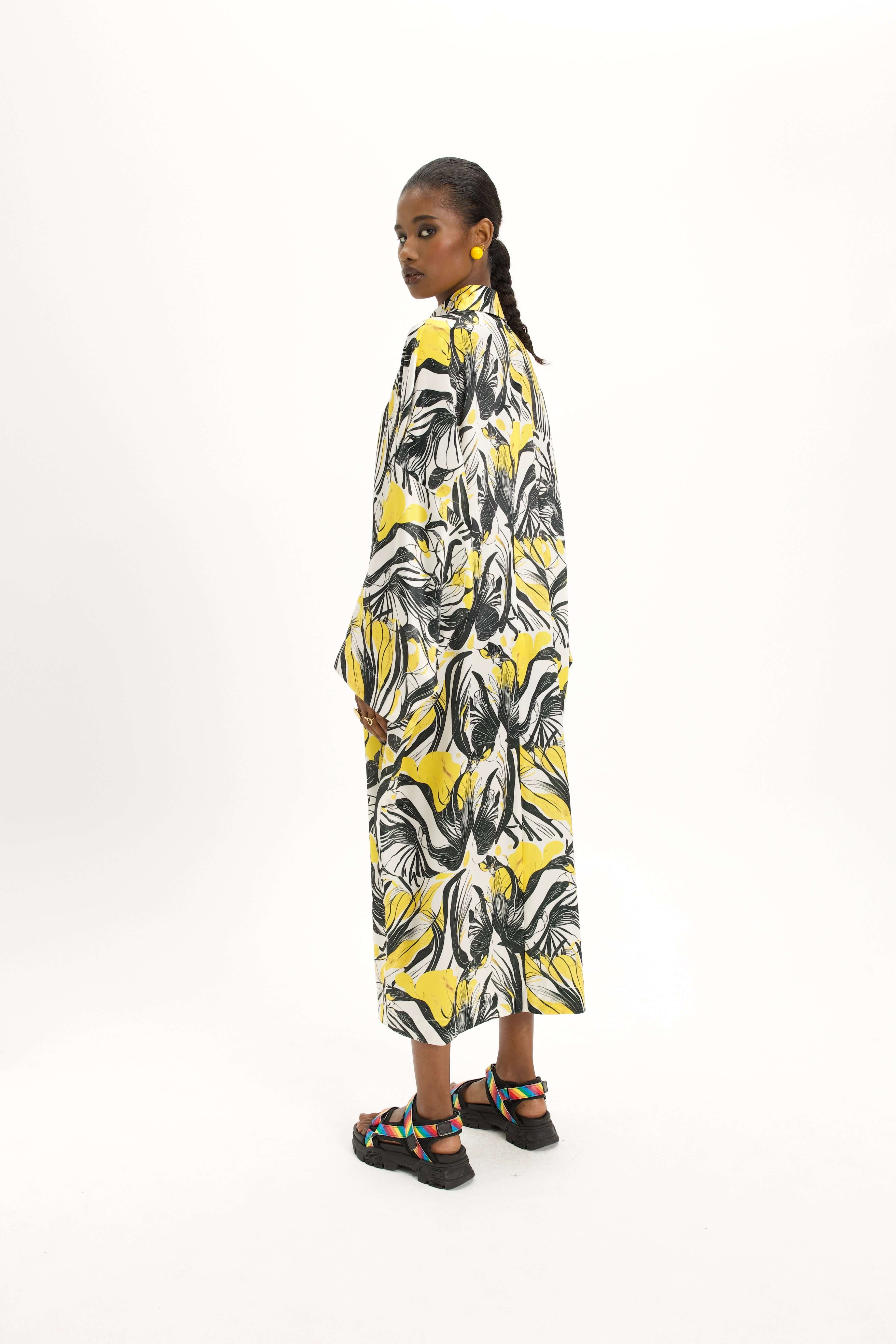Milo Dress in Seaweed In Motion Print