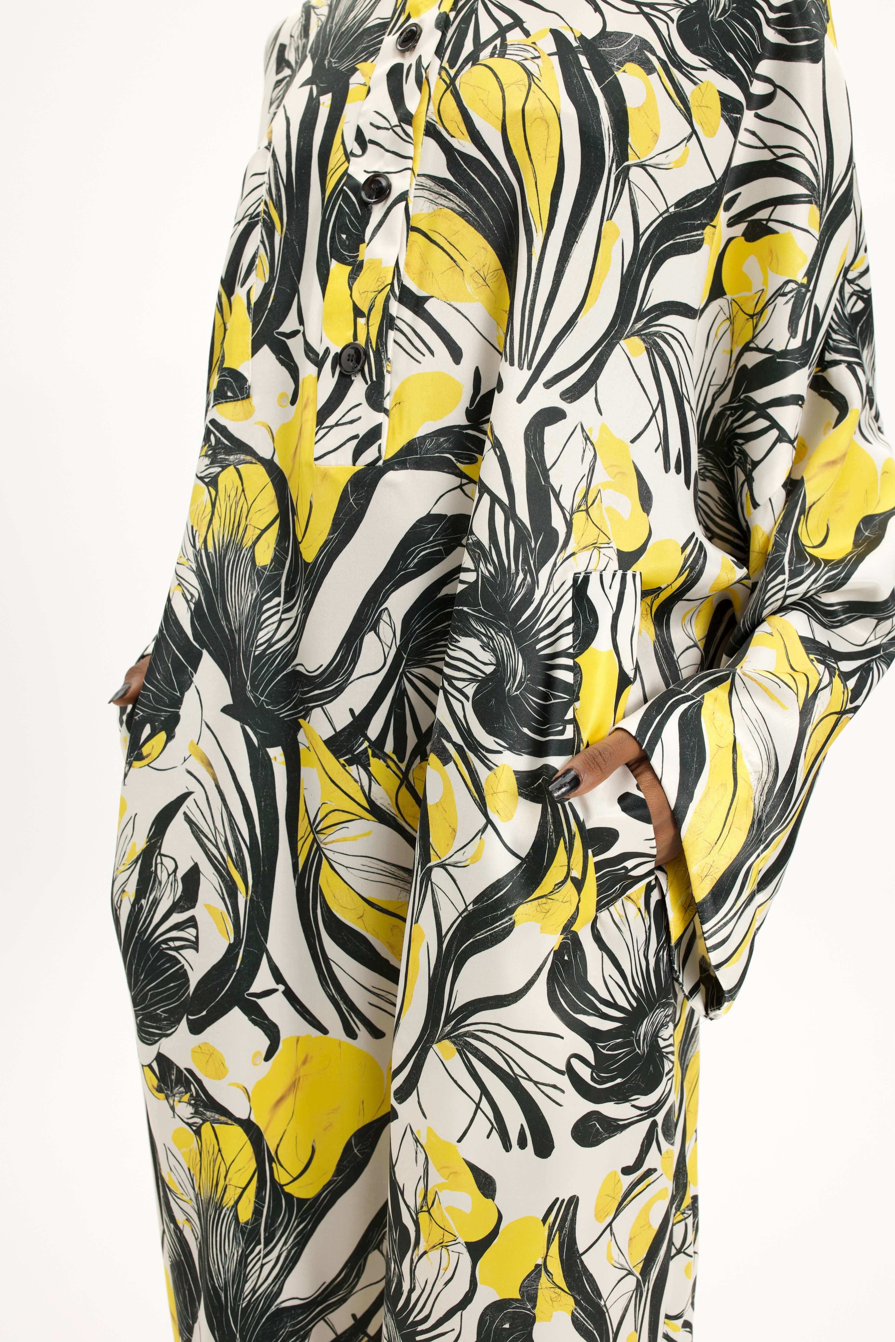 Milo Dress in Seaweed In Motion Print