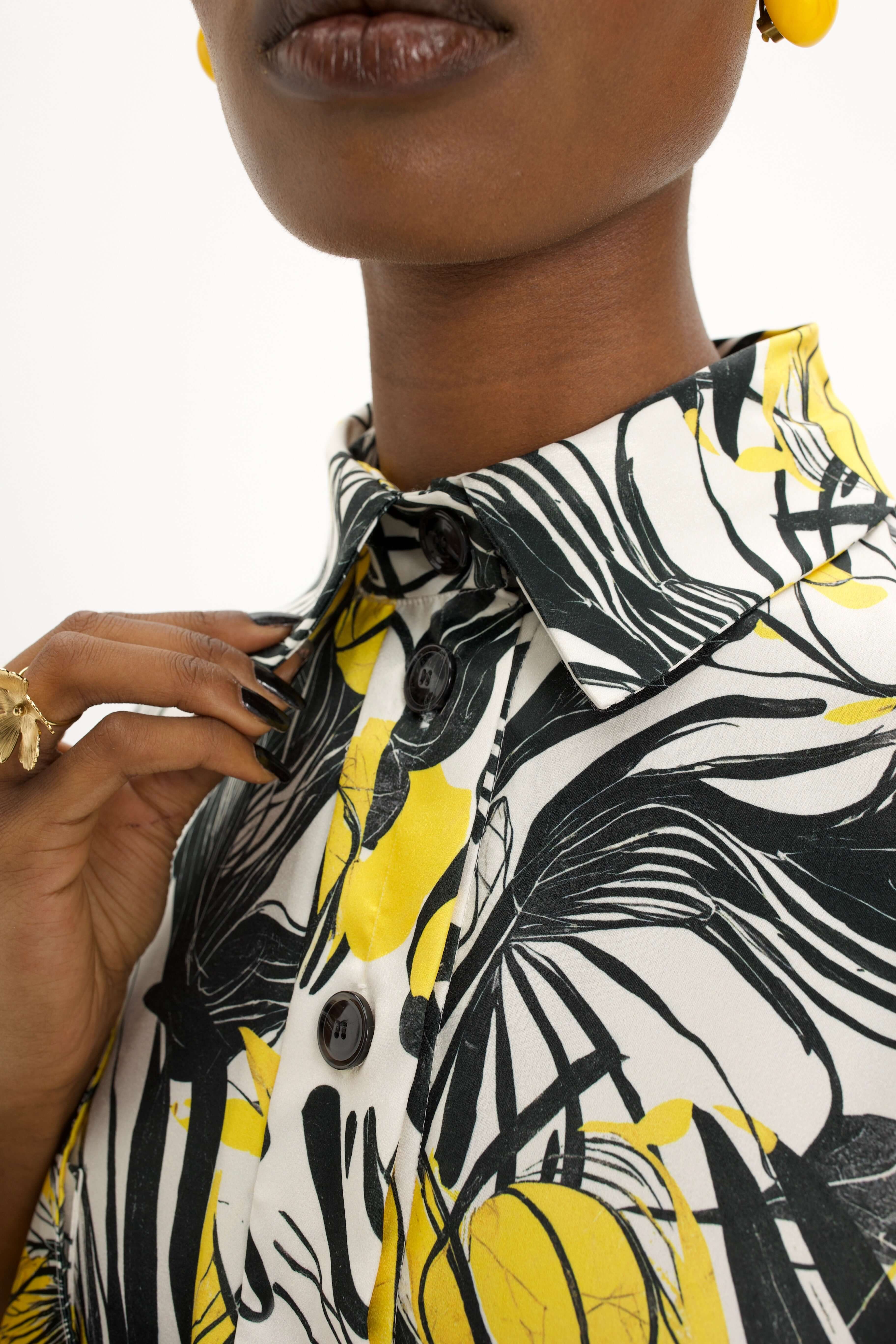 Milo Dress in Seaweed In Motion Print