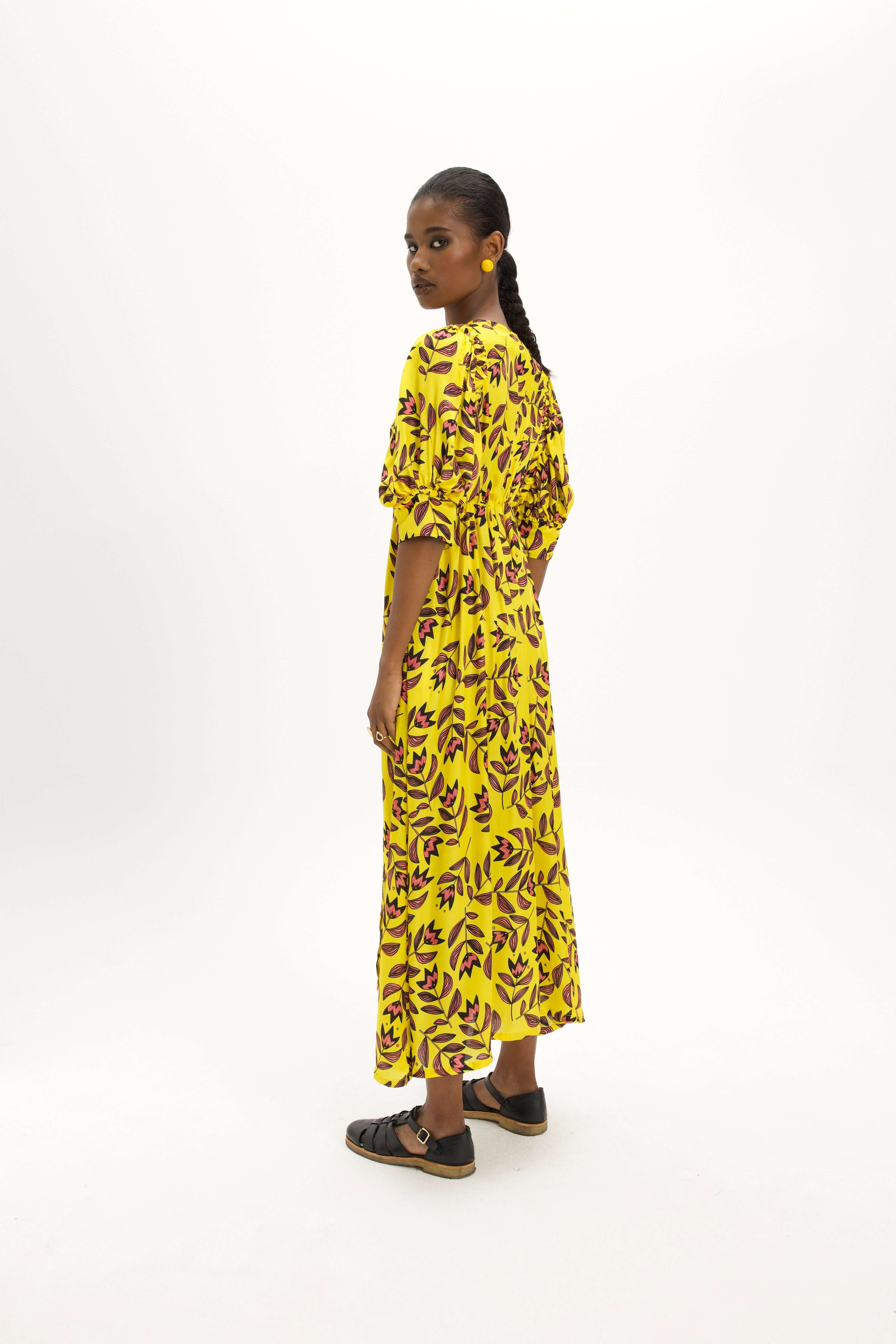 Jim Dress in Moderns Flowers Print