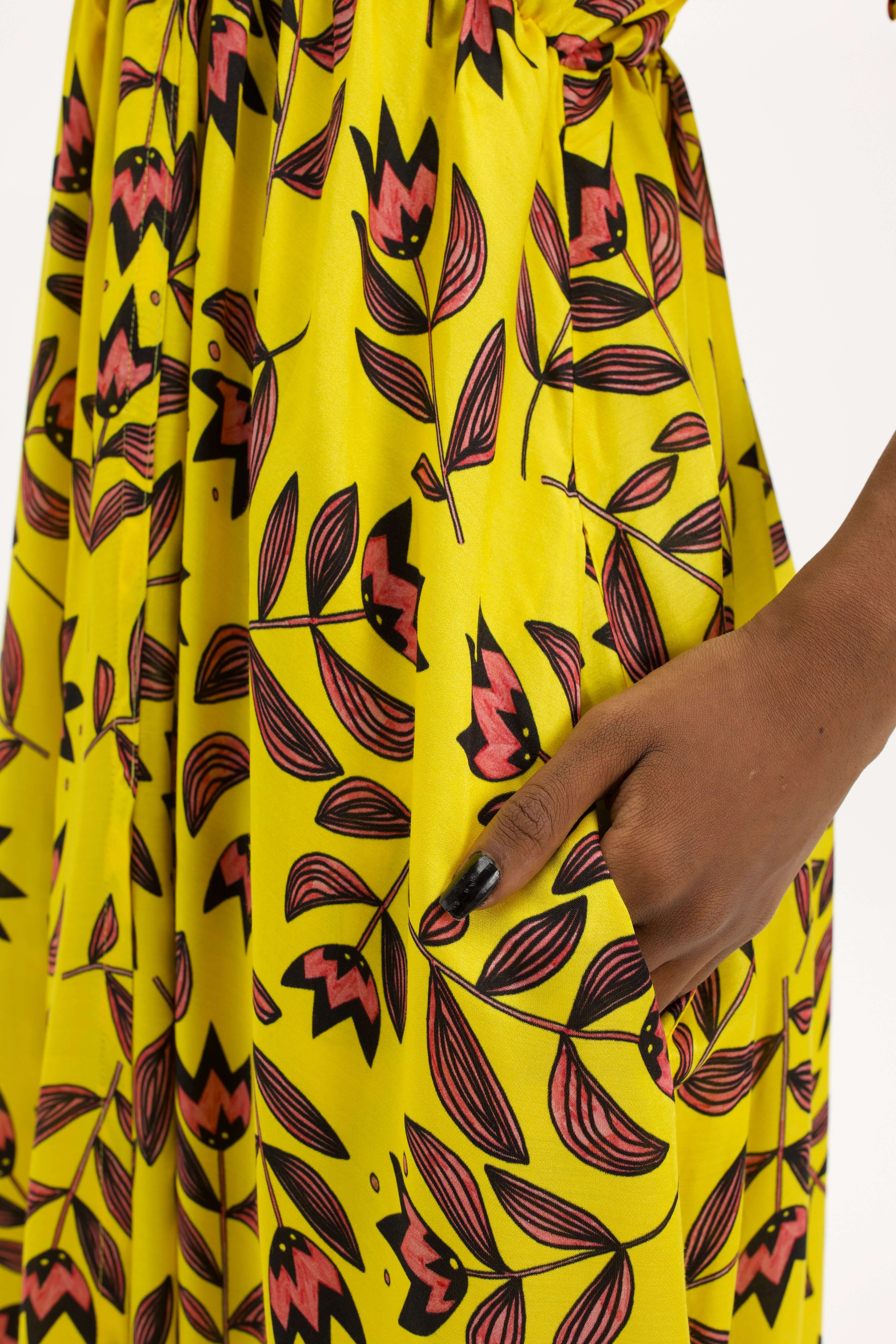 Jim Dress in Moderns Flowers Print