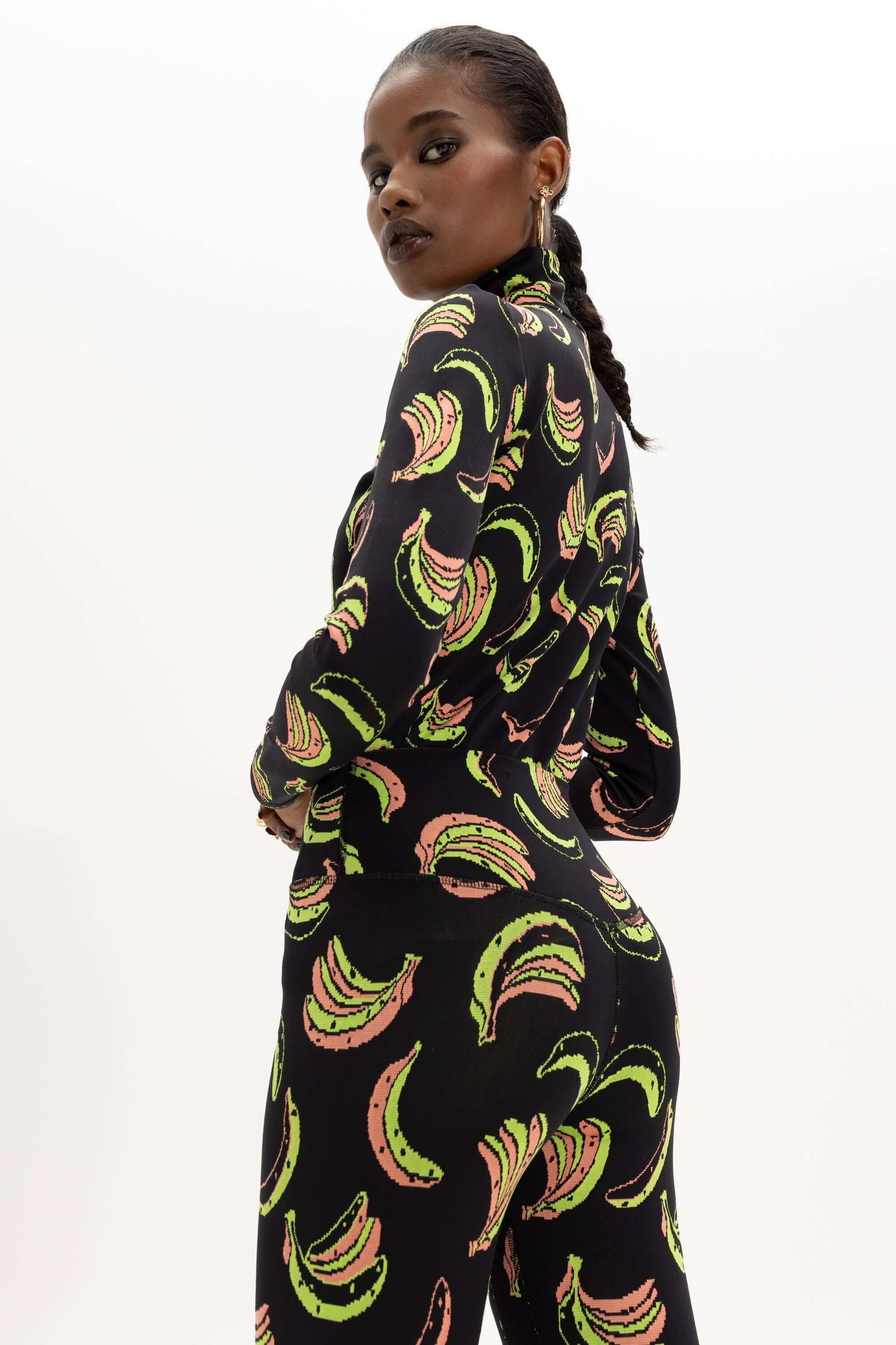 Legging Glue in Banana jersey