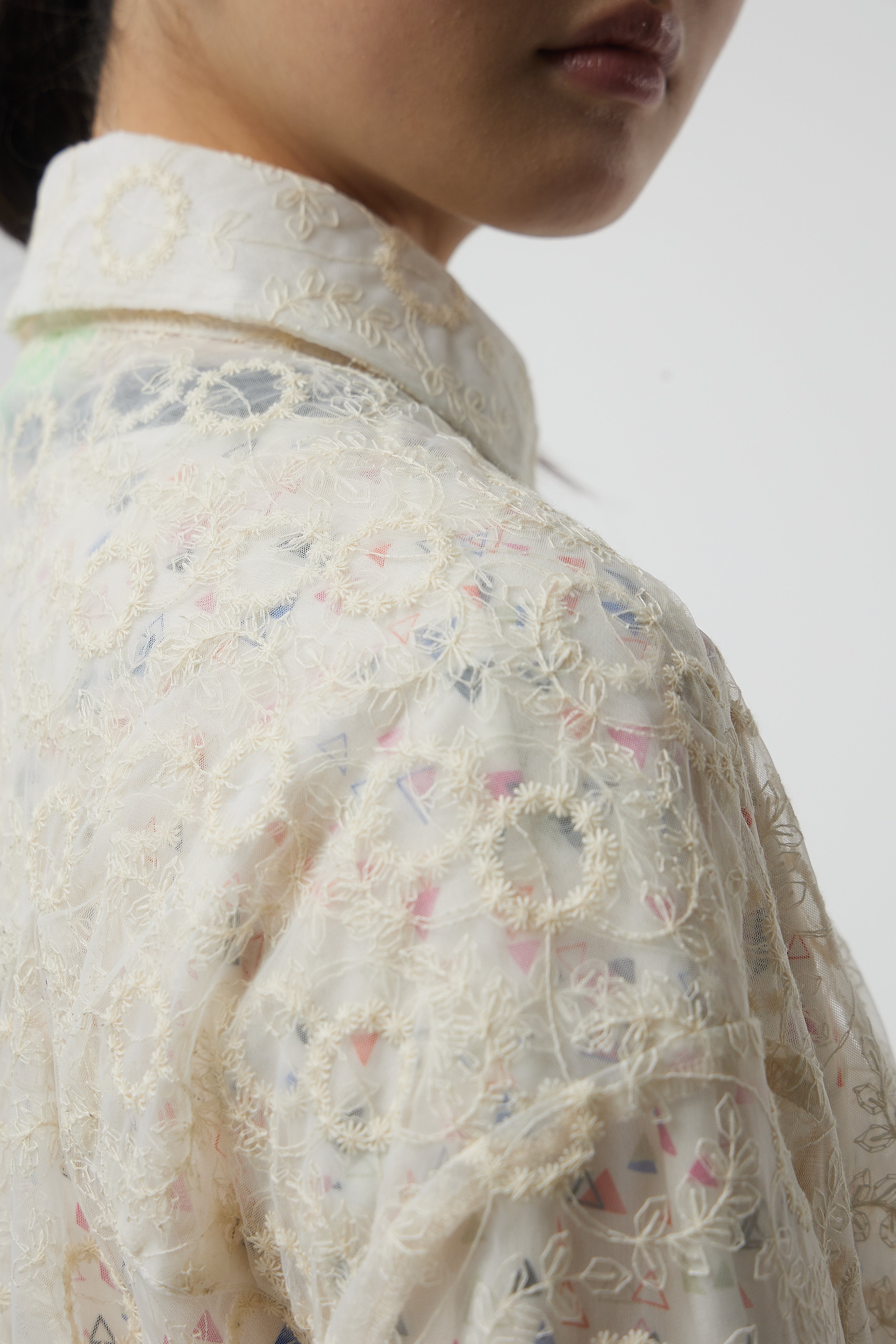 Rover shirt in Ecume Lace