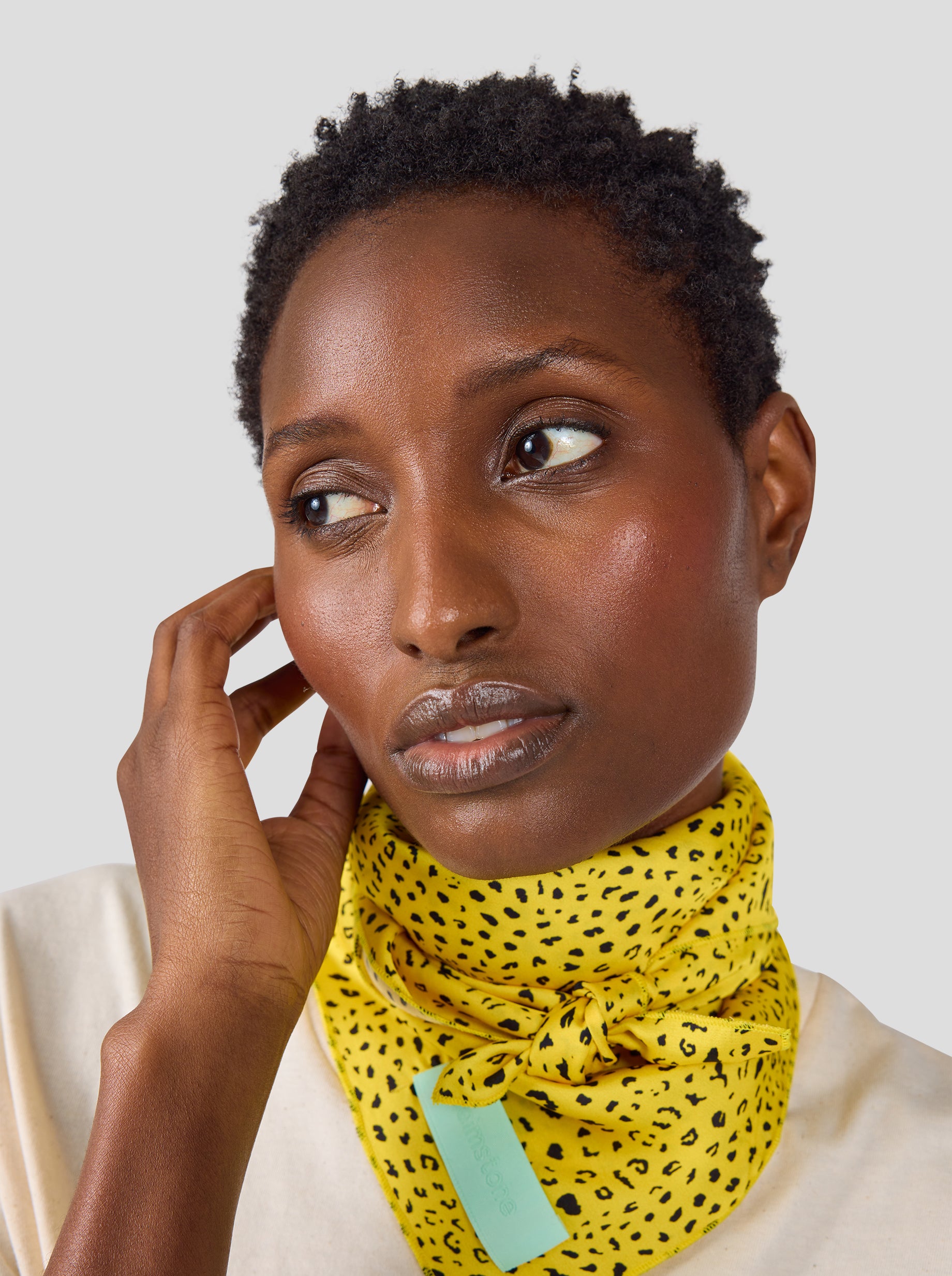 Bandana in Yellow Leopard