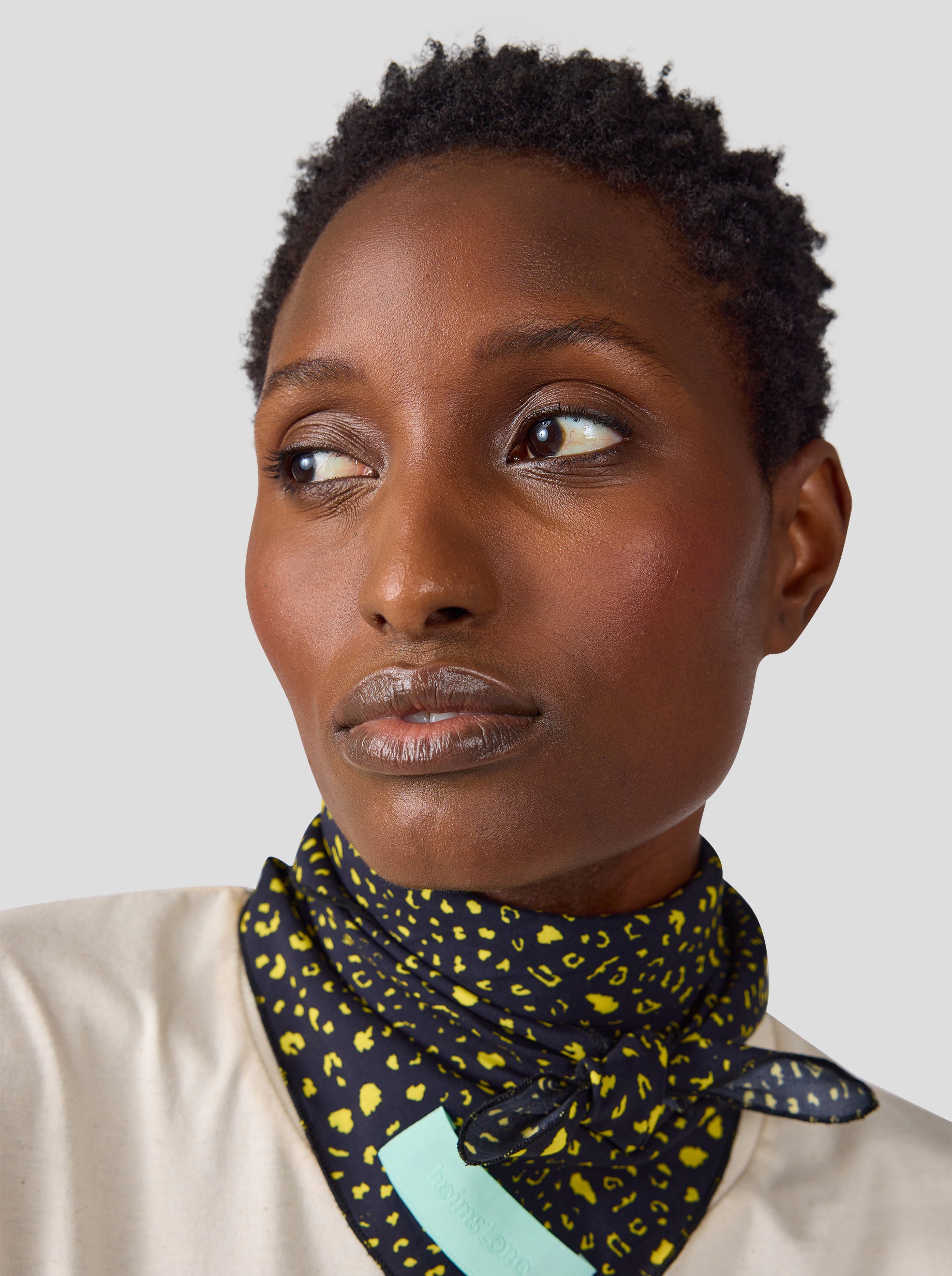 Bandana in Black Leopard