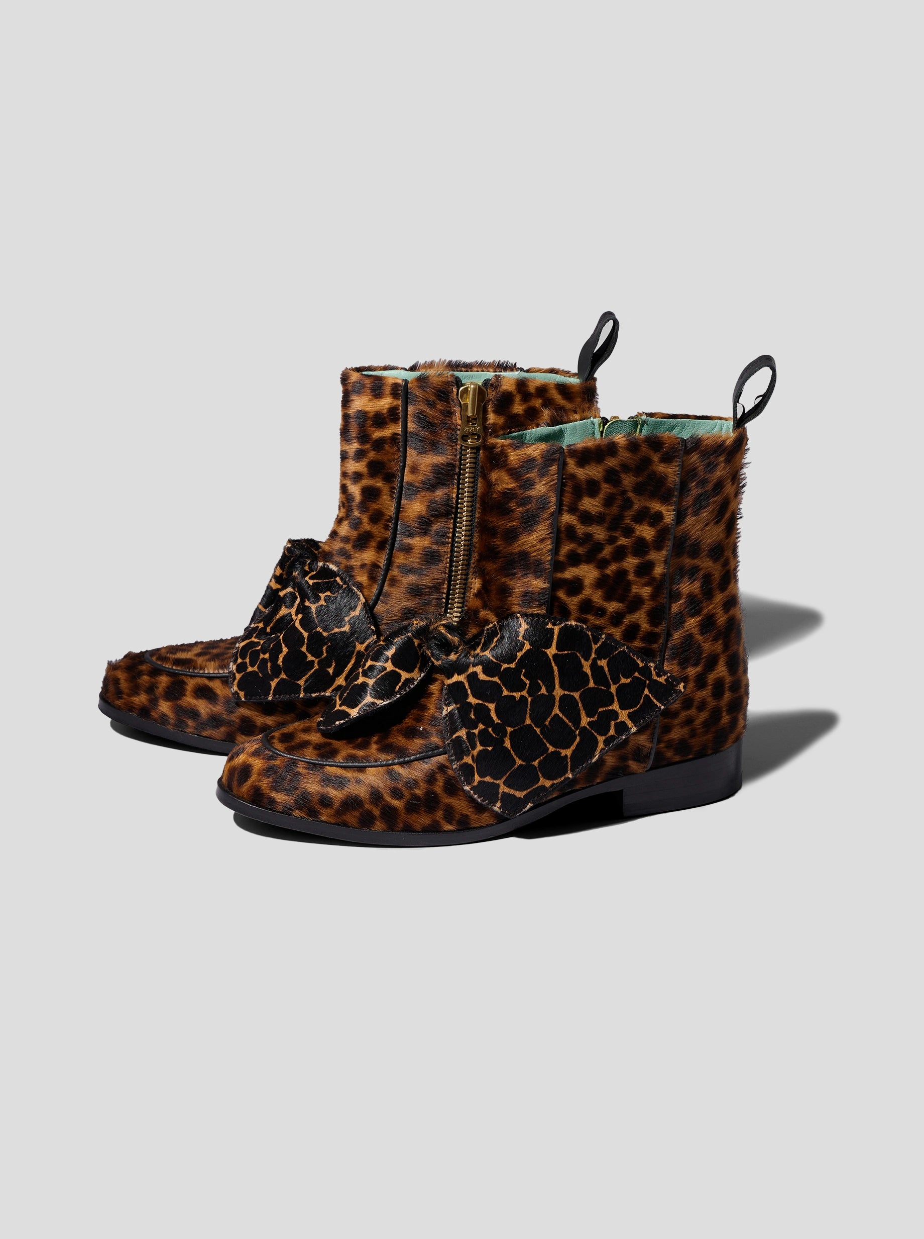 BB Boots in Leopard & Giraffe Printed Leather