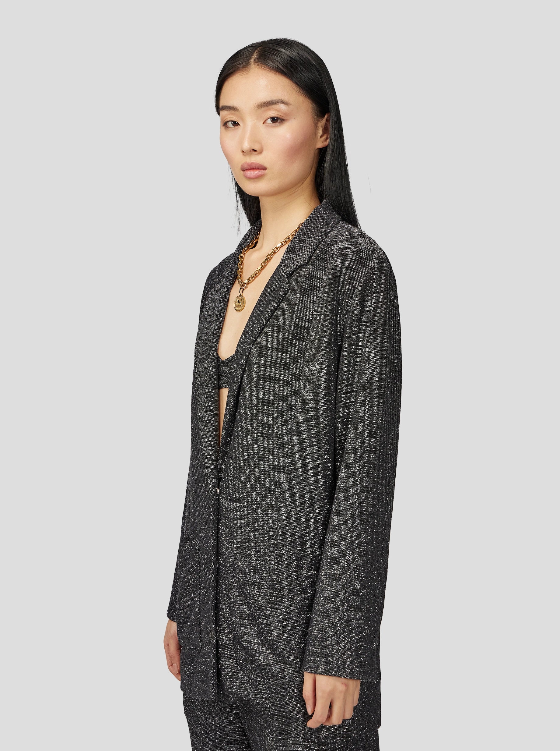 BLAZER SONNY CROCKETT  IN CONSTELLATION SILVER KNITT