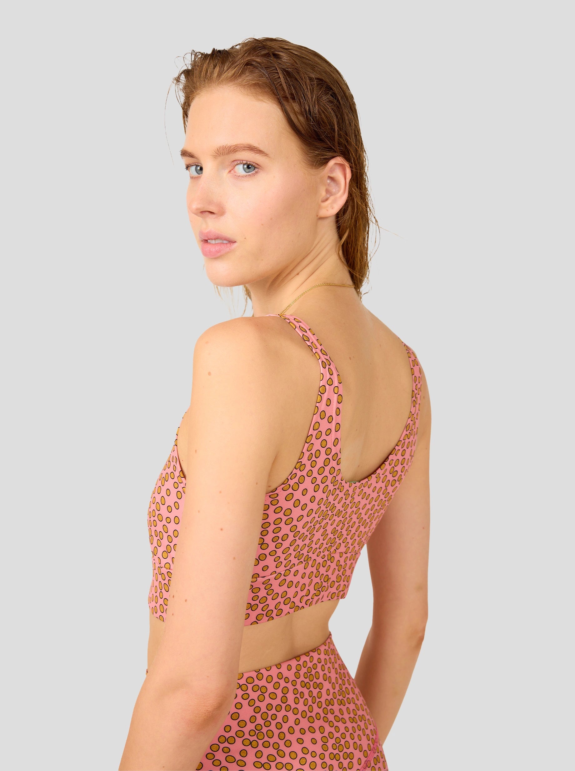 BRASSIERE BORIS IN CANYON CLAY MESSY DOTS PRINT