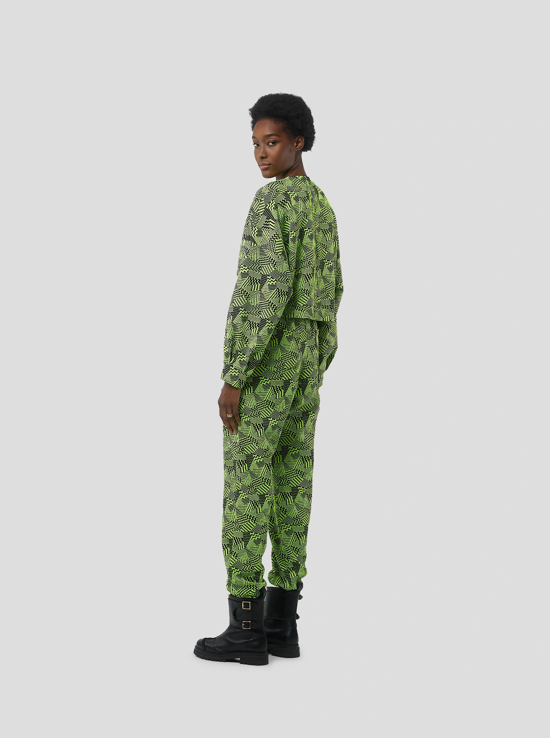Kiara Sweatpants in Neon Citrus Fizz