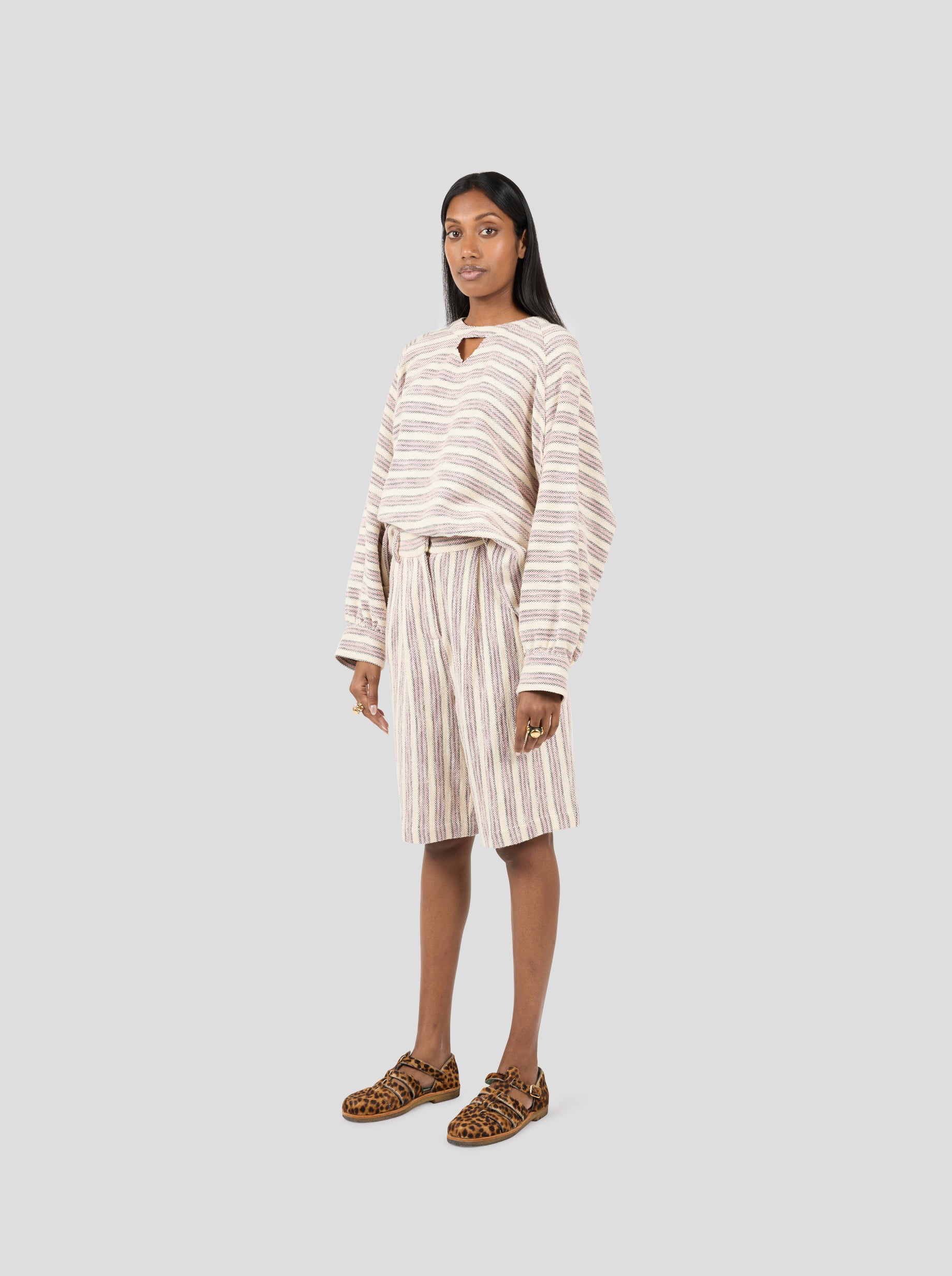 Moor Bermuda in Mississippi Stripes