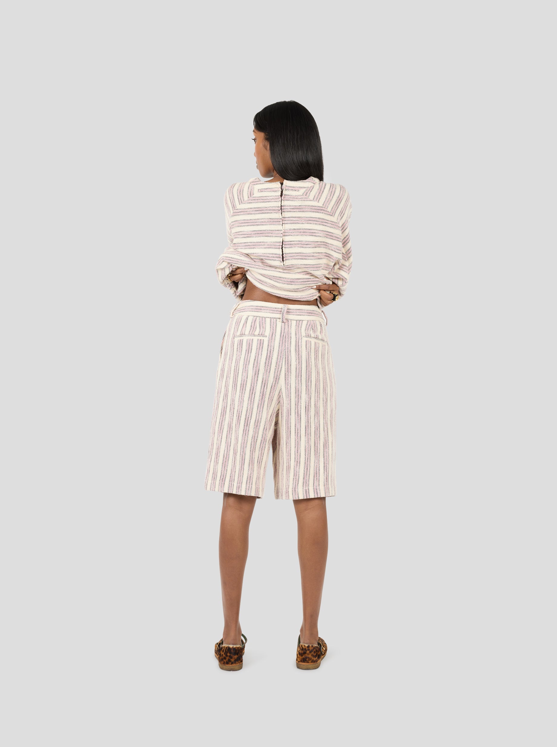 Moor Bermuda in Mississippi Stripes