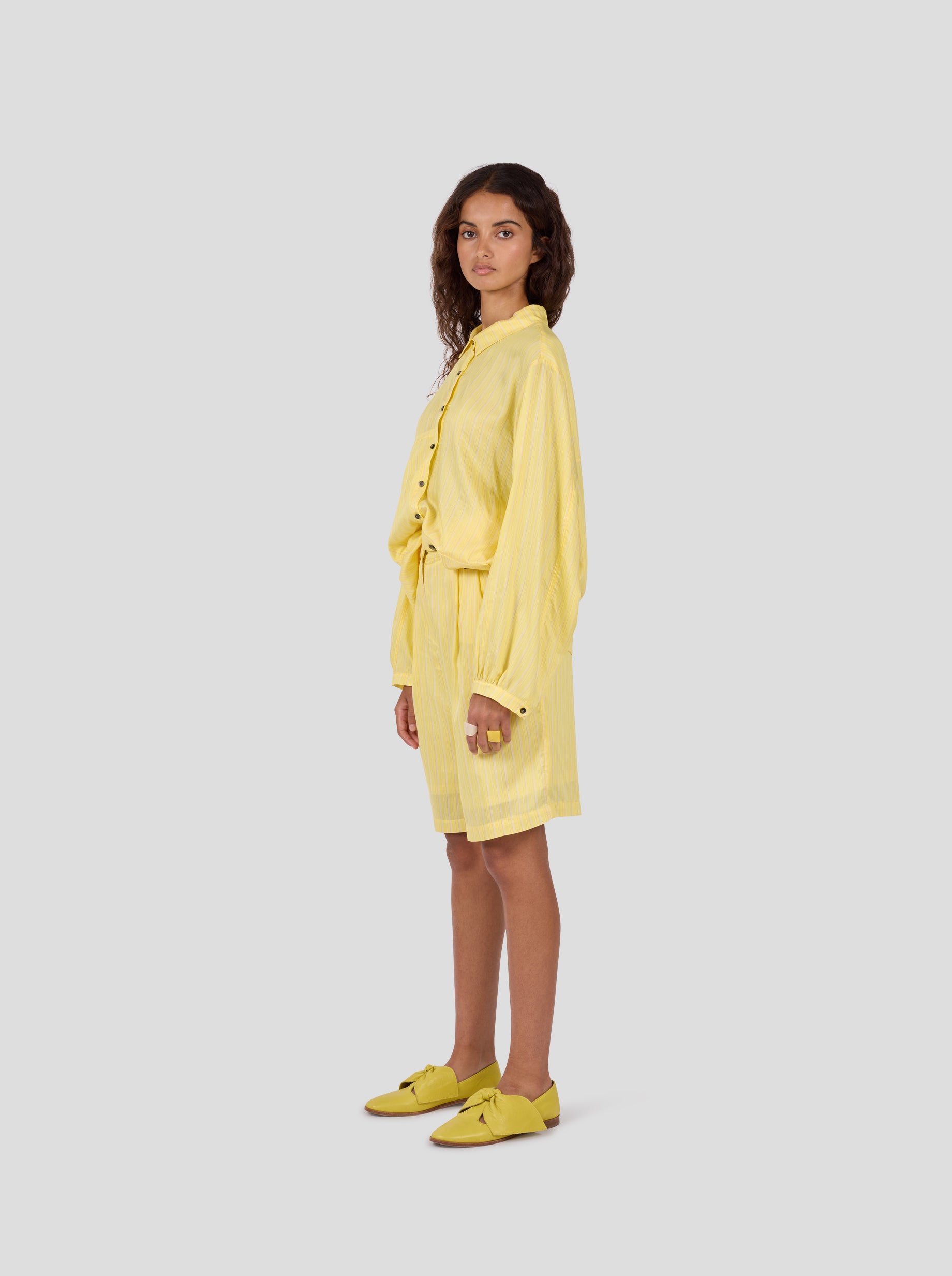 Moor Bermuda in Limoncello Stripes