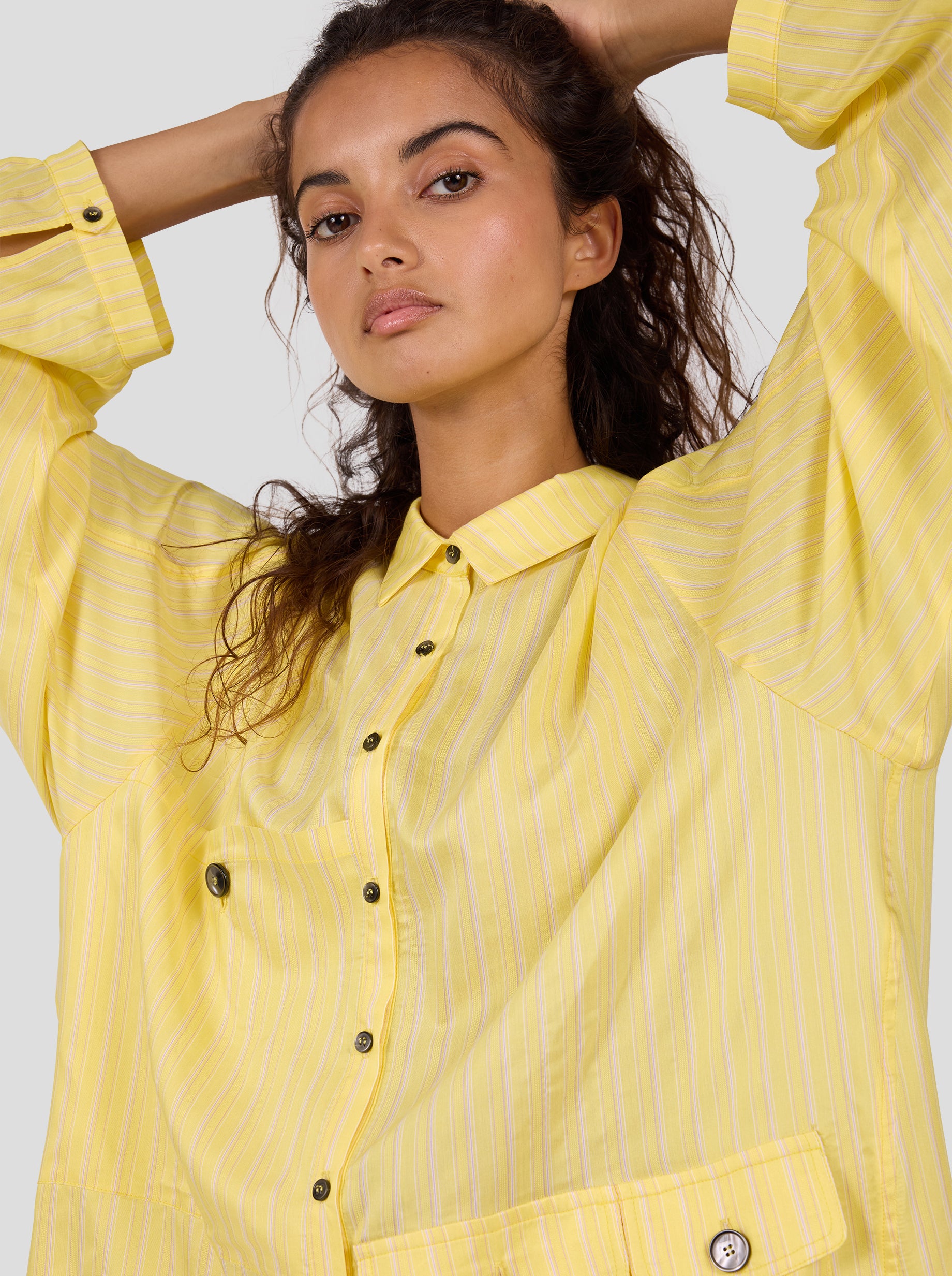 Buffalo Shirt in Limoncello Stripes
