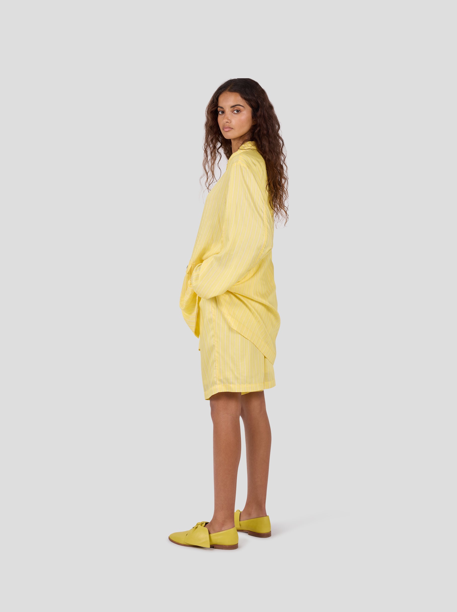 Buffalo Shirt in Limoncello Stripes