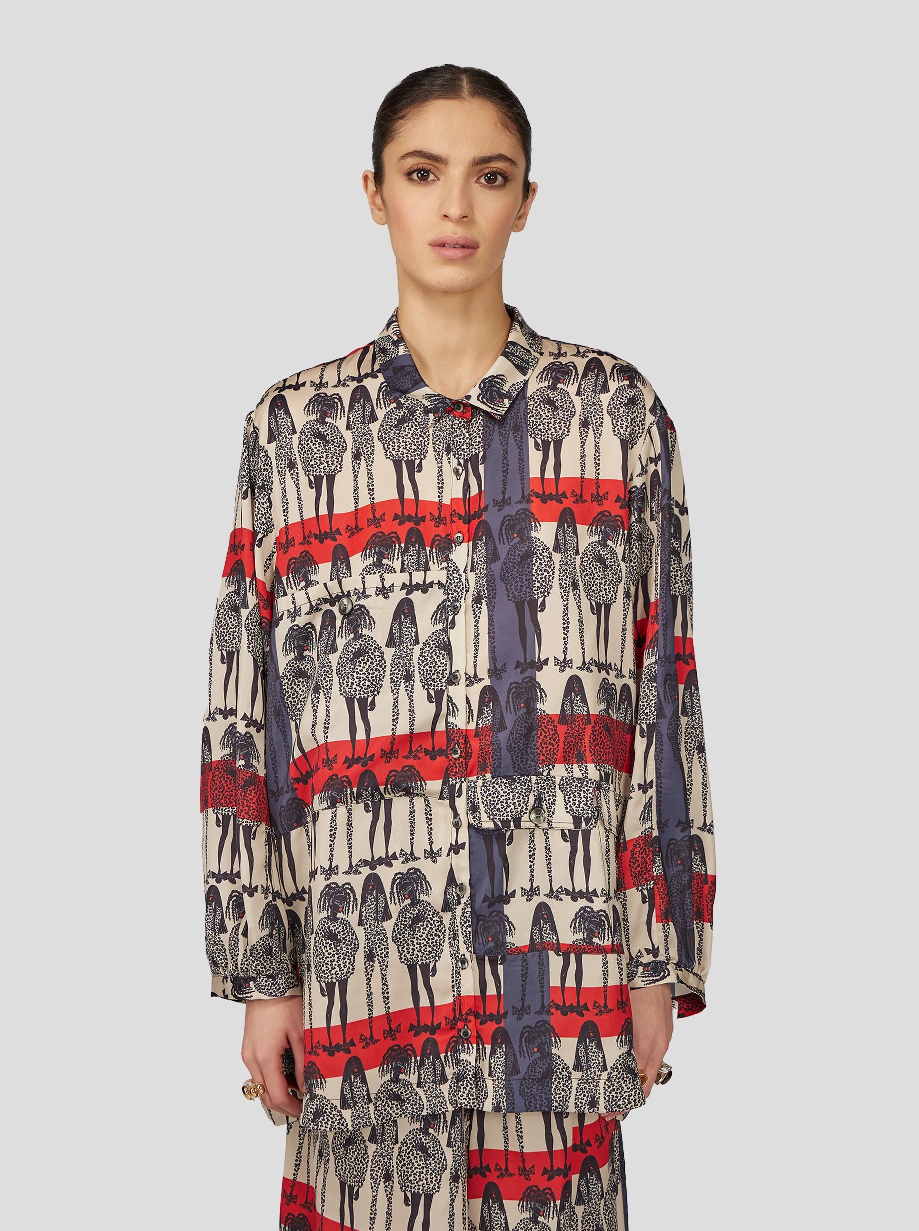 Buffalo Long Shirt in Rift Print