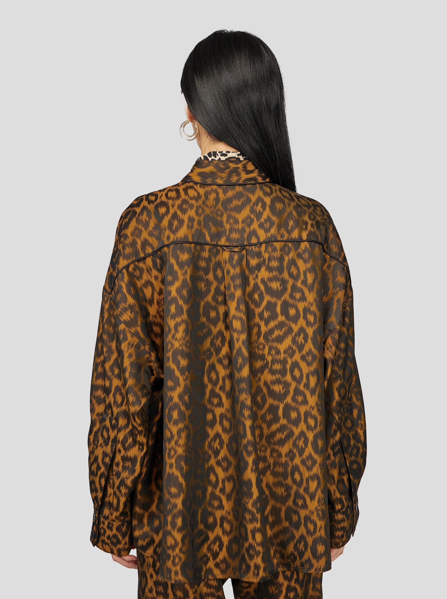 ASTRÉE SHIRT IN BRONZE LEOPARD