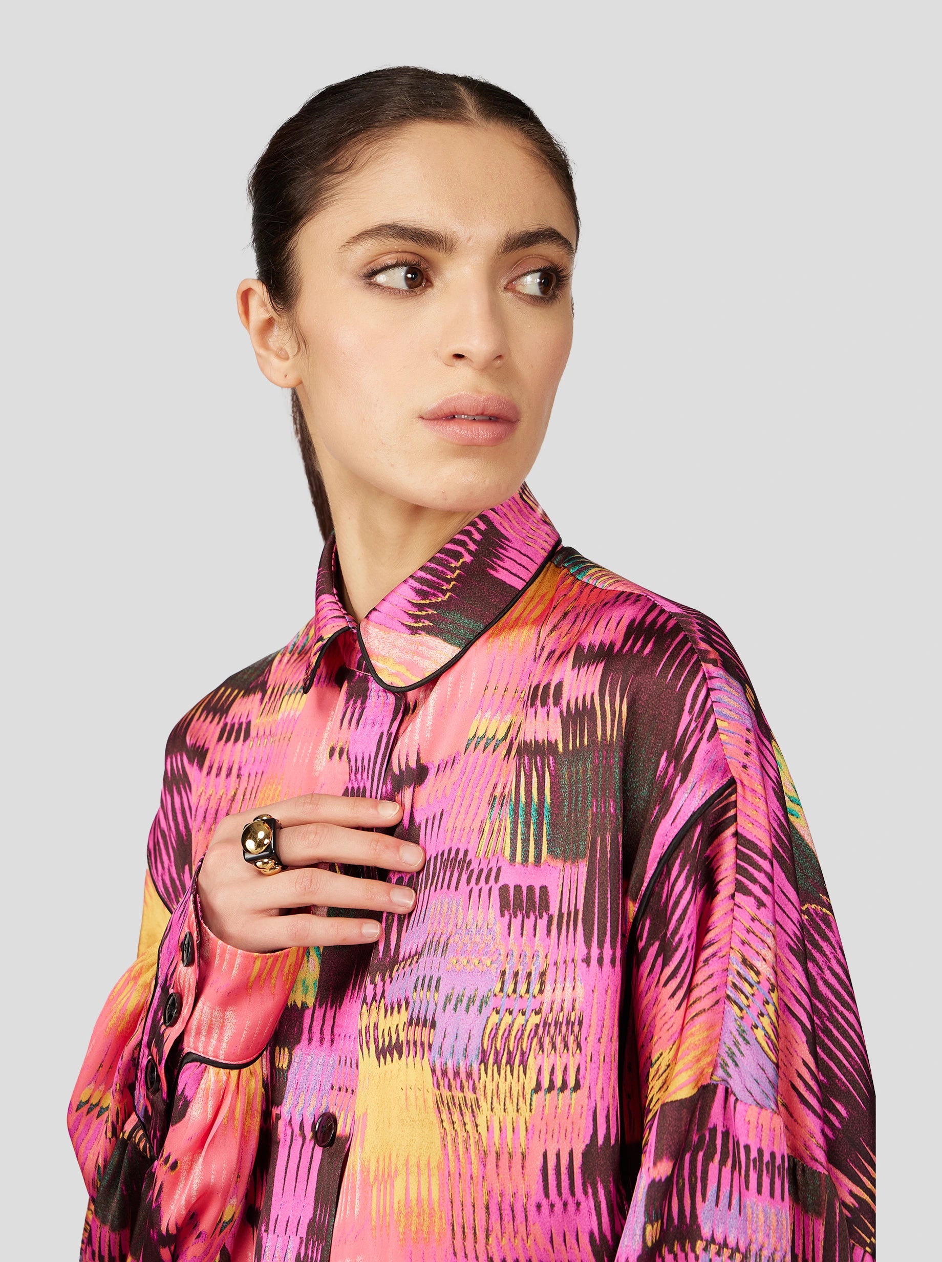 TASMAN SHIRT IN WINDOWS PRINT