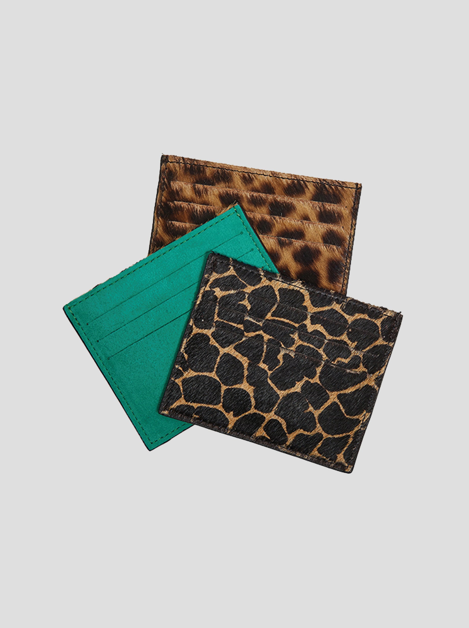 The Minis - Card holder in Cheetah leather