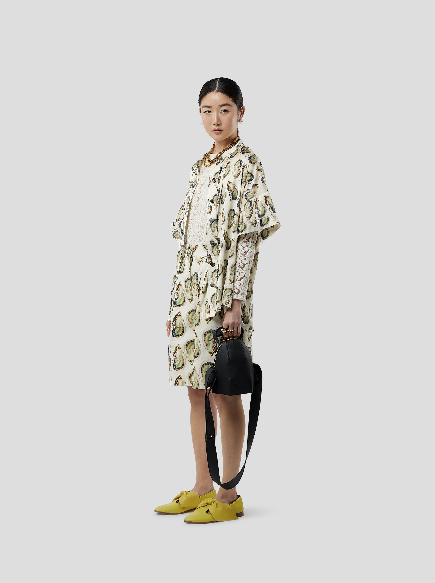 Pixie shirt in Lustruous Oyster print