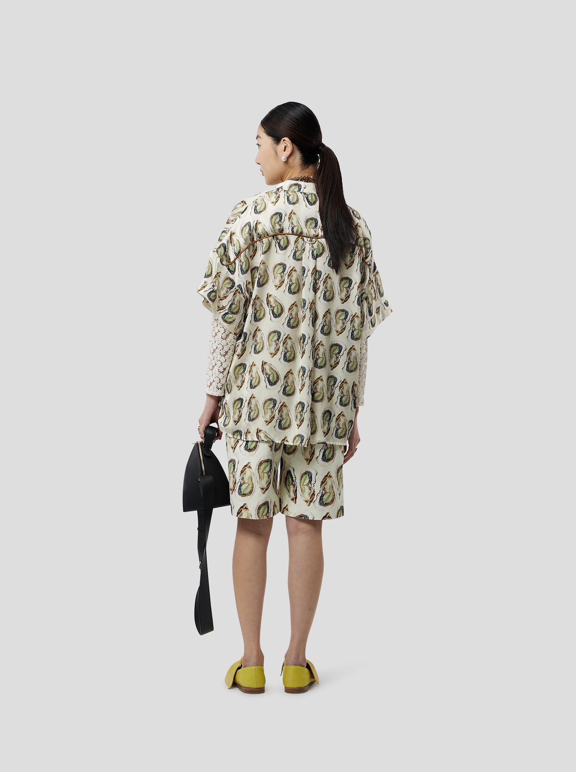 Pixie shirt in Lustruous Oyster print