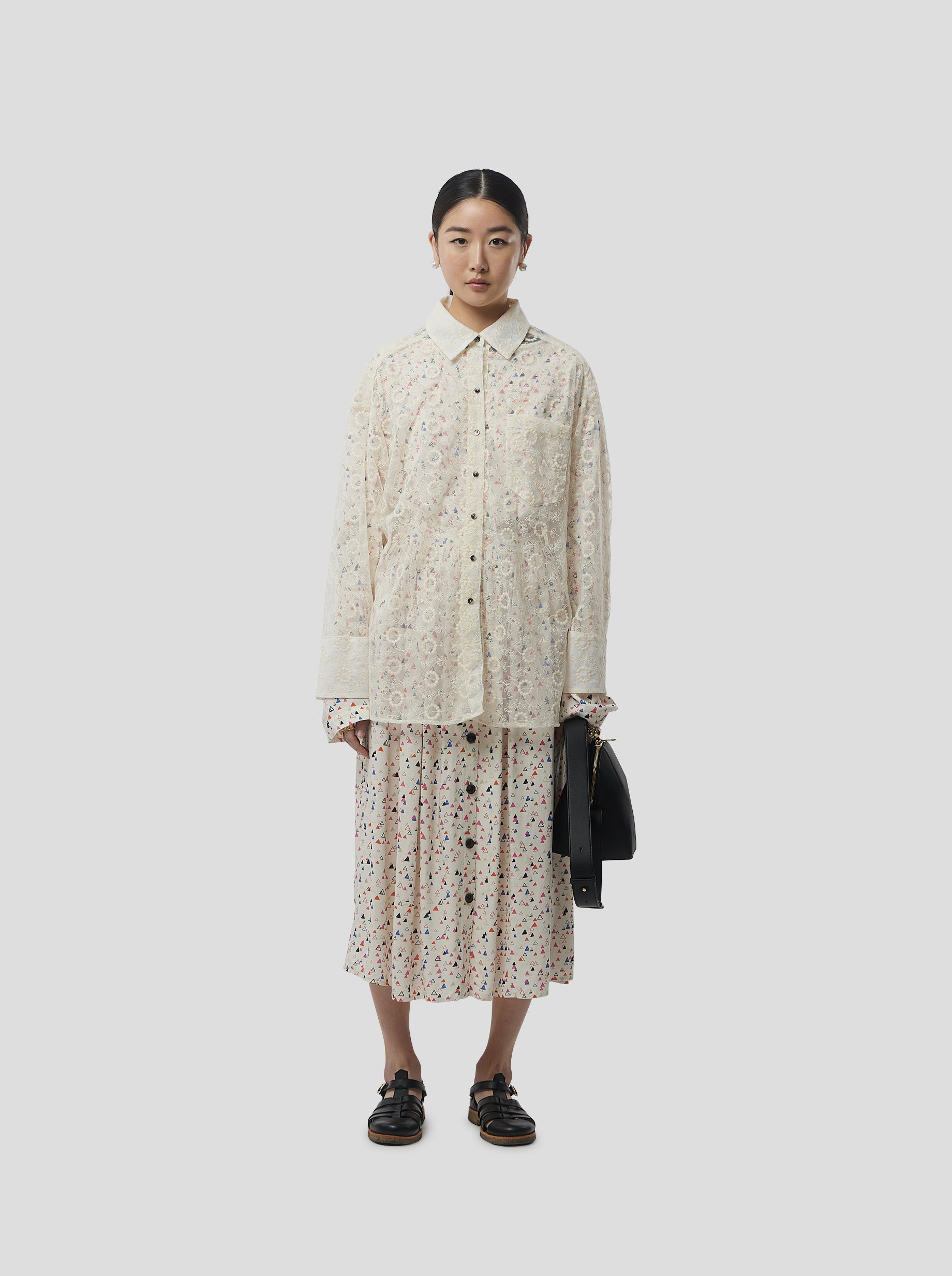 Rover shirt in Ecume Lace