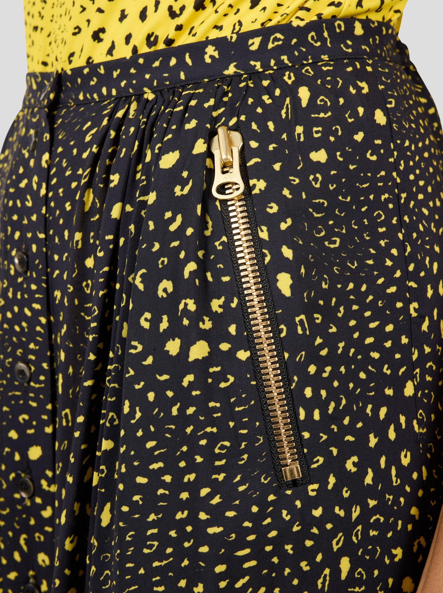 Doll Pants in Black Leopard