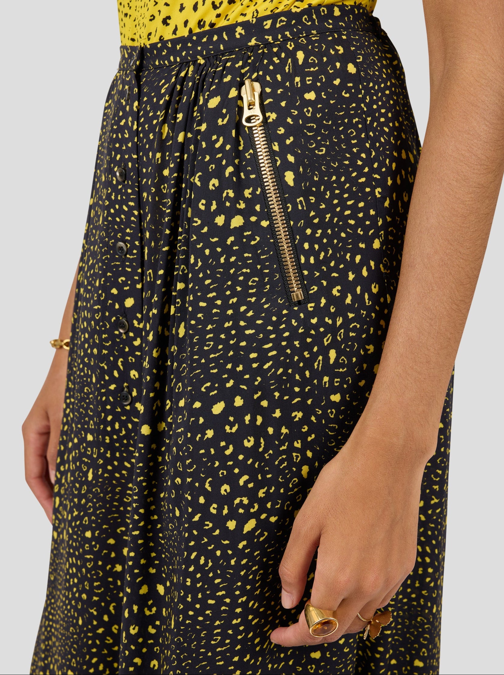 Doll Pants in Black Leopard