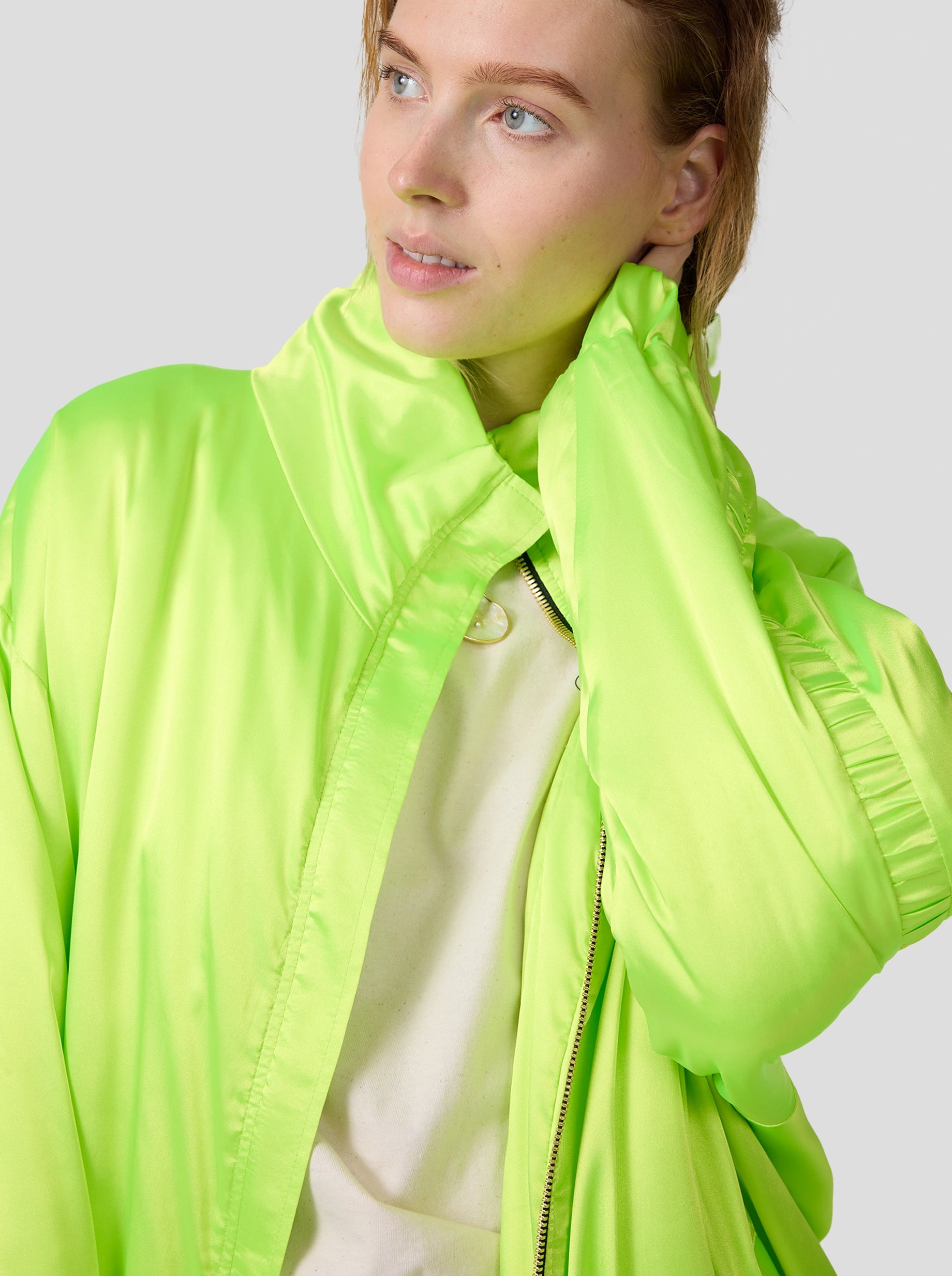 Norma puffy jacket in Sour fabric