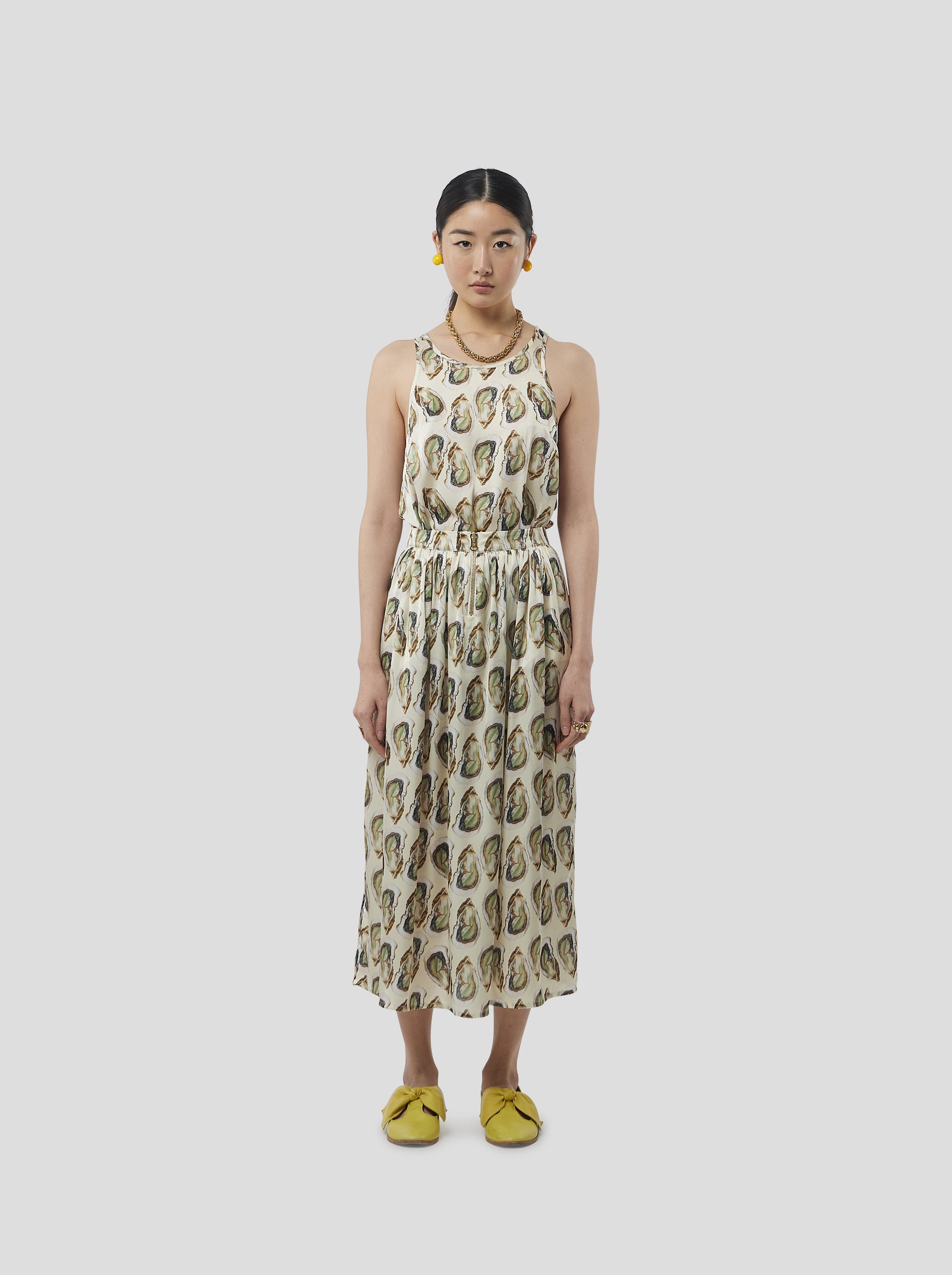 Orso Skirt in Lustruous Oyster print