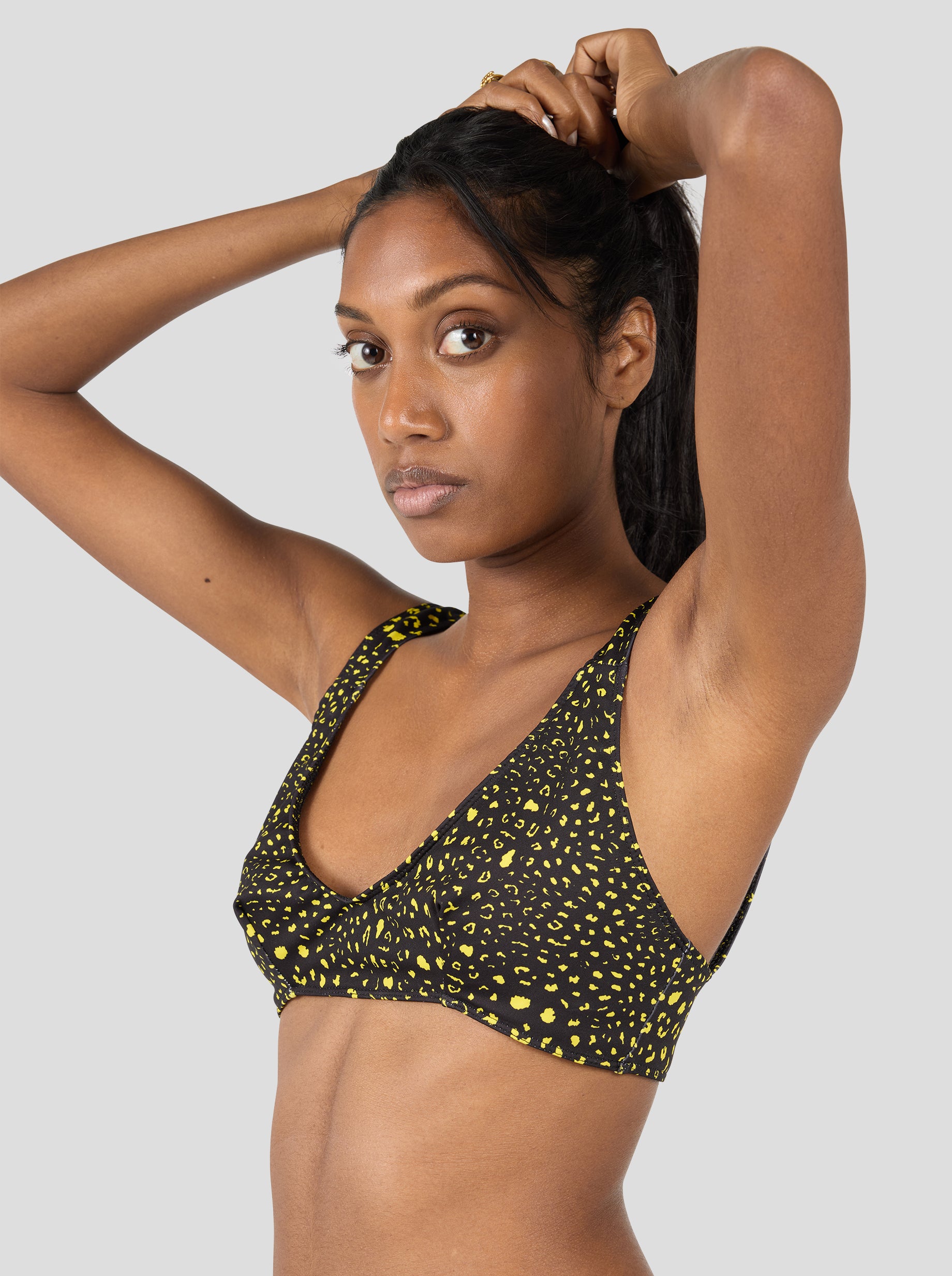 Gala Bra in Black Leopard OEKO-TEX Active