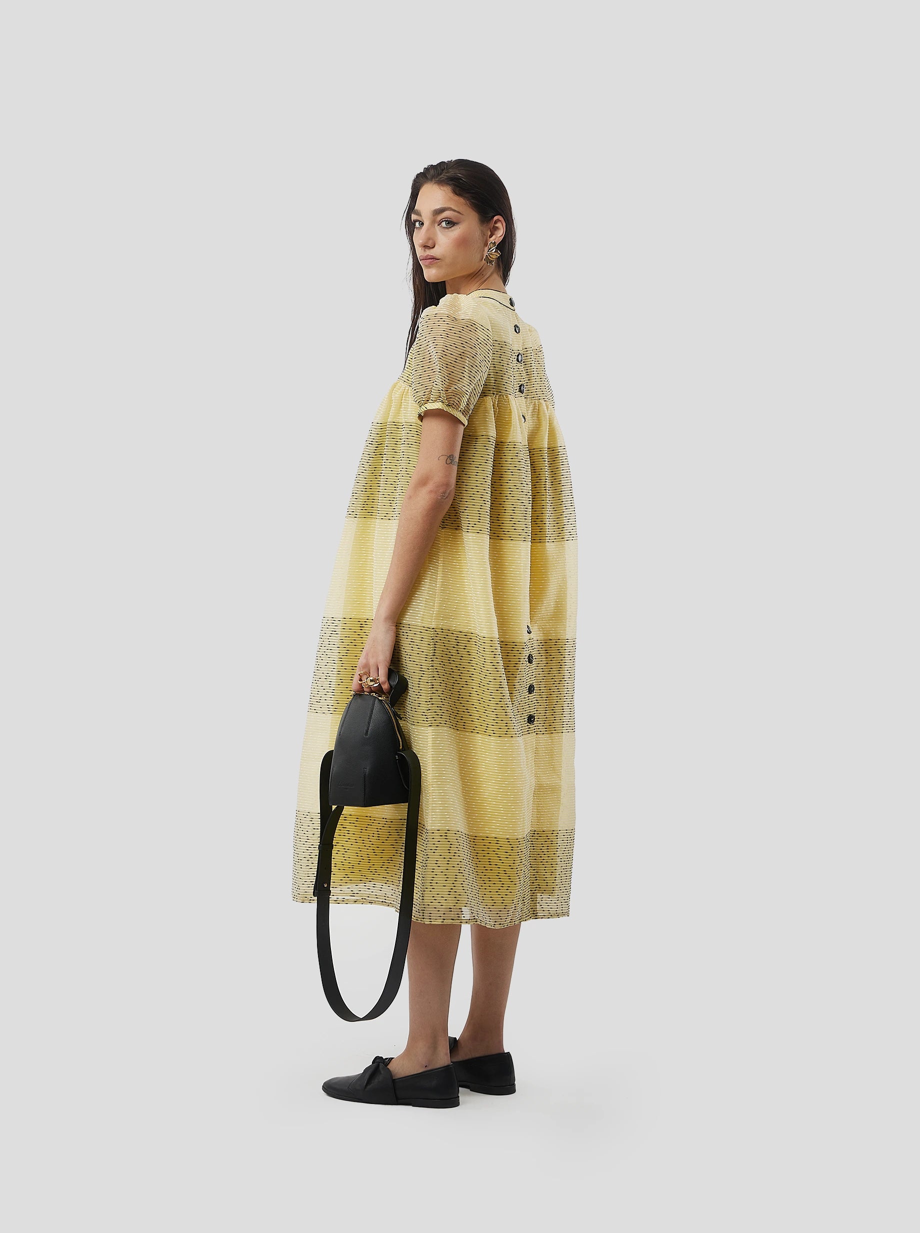 Gaya dress in Thunderbird veil