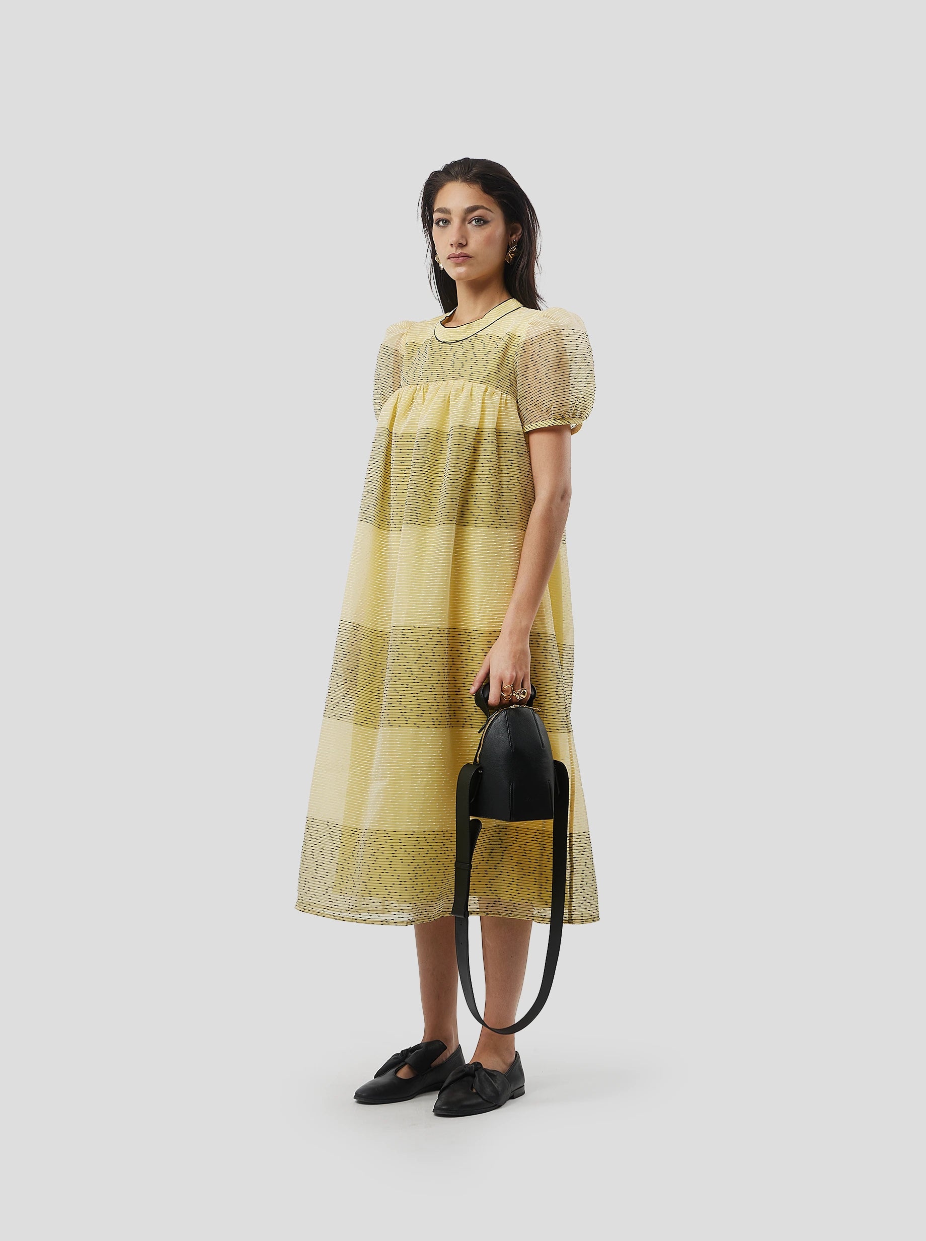 Gaya dress in Thunderbird veil
