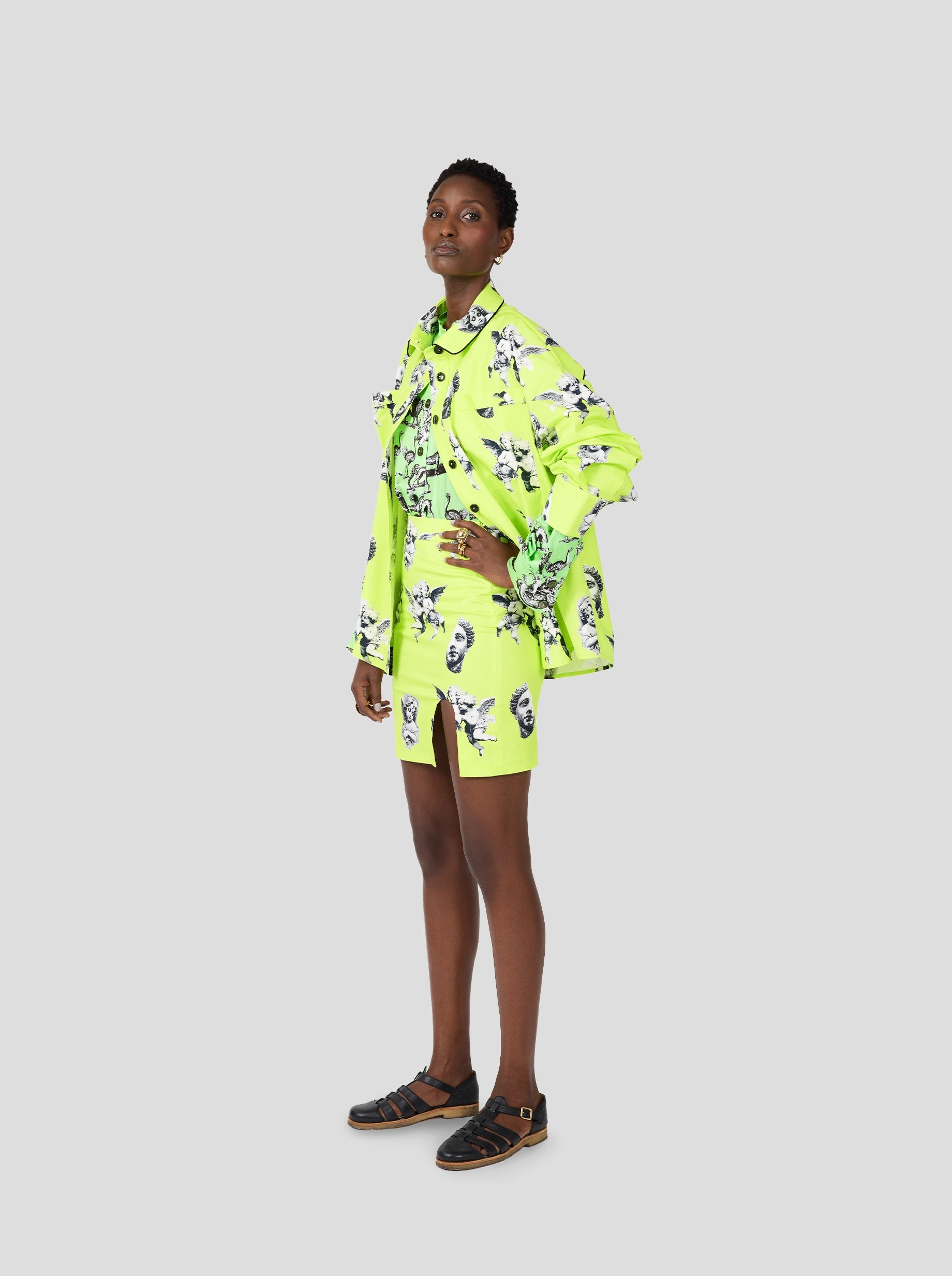 Gigi Skirt in Angels Printed Toile