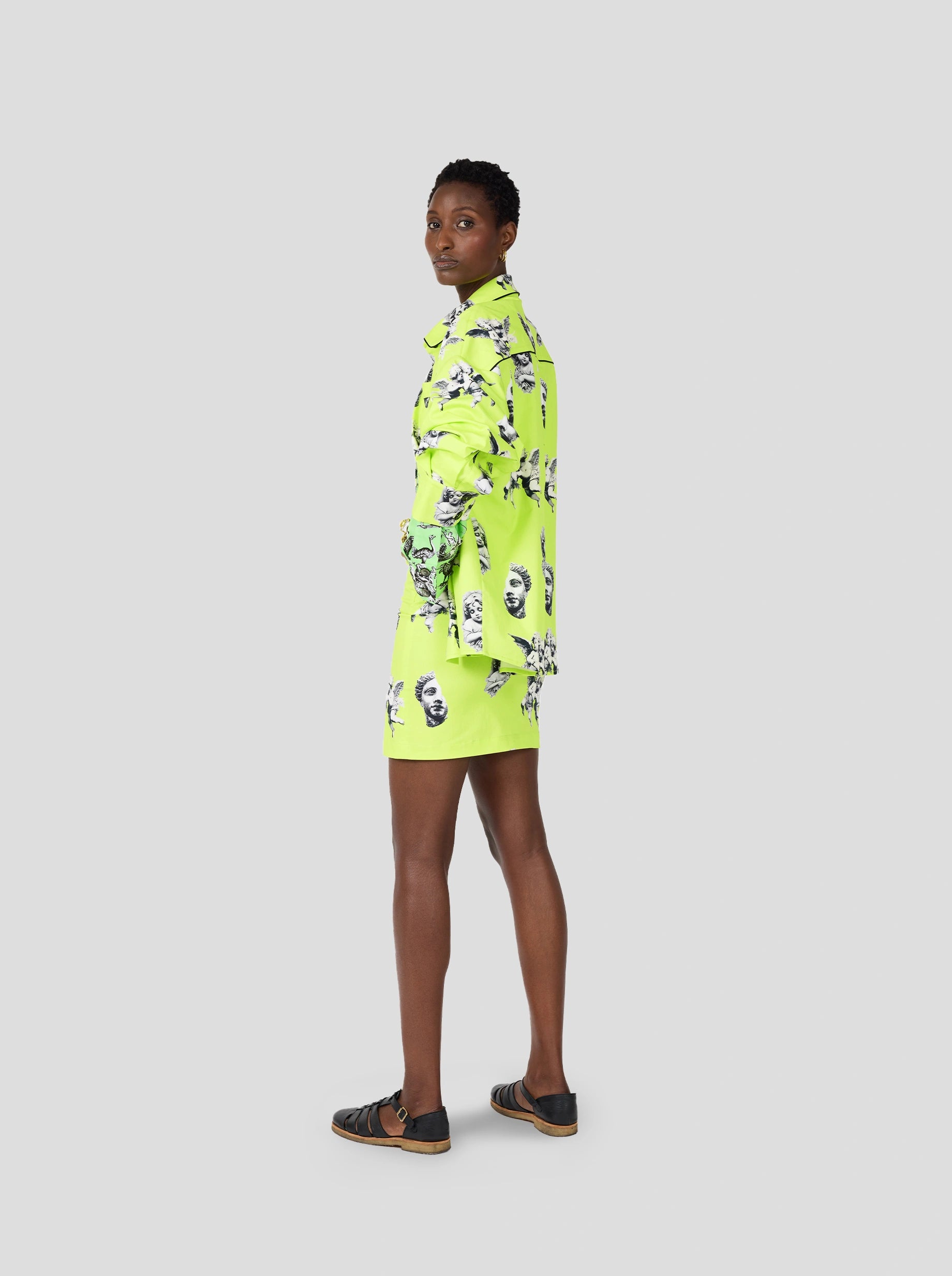 Gigi Skirt in Angels Printed Toile