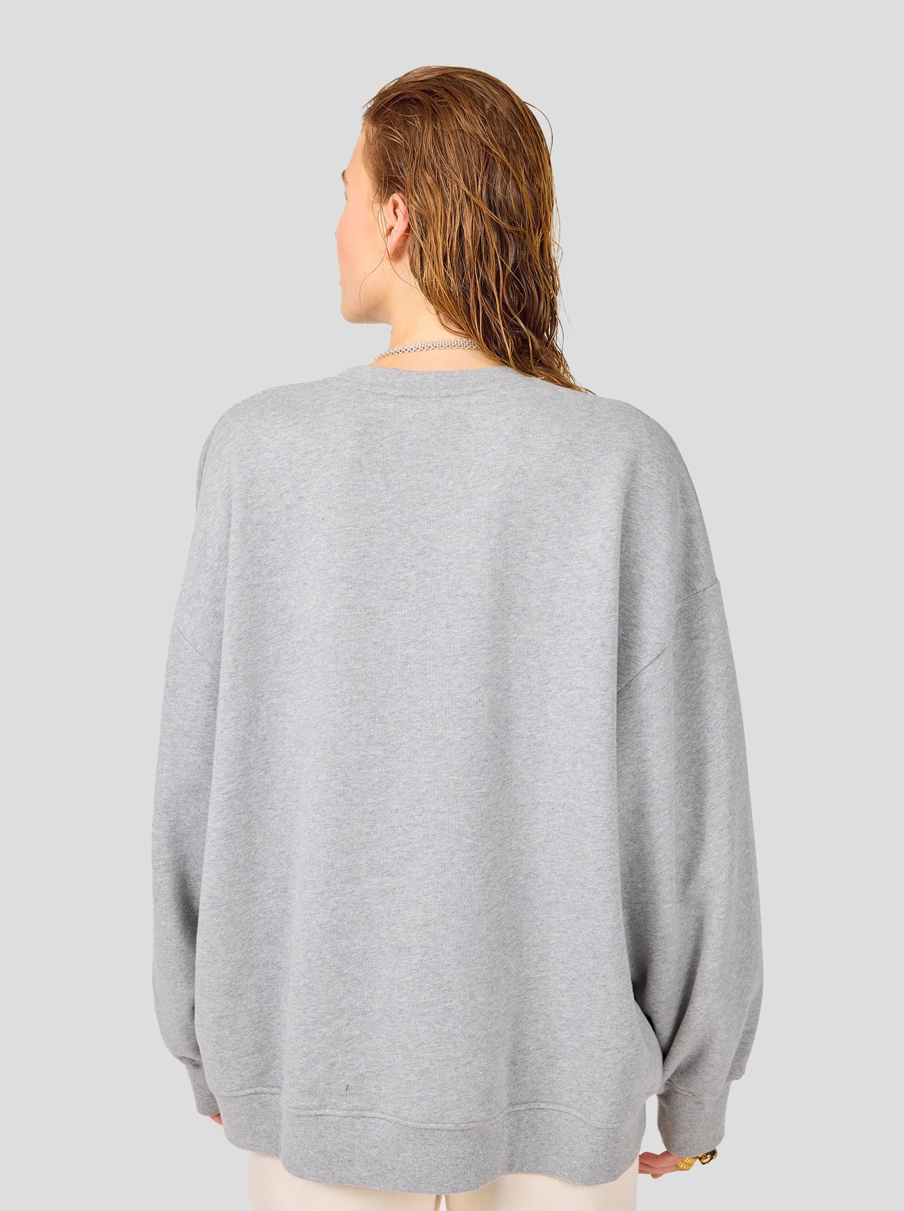 Harlem Jumper in Grey Heather Fleece