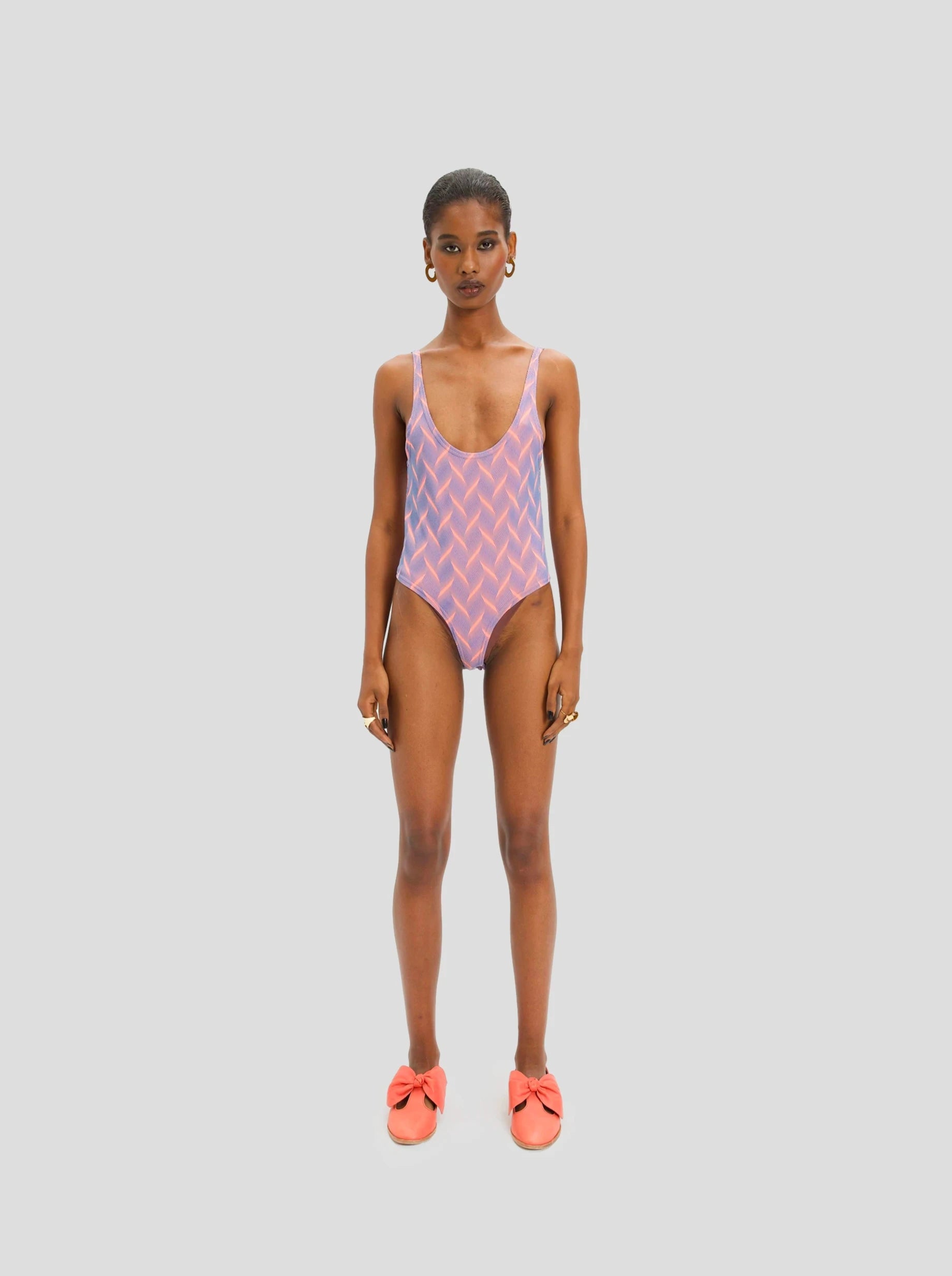 Otis Swimsuit in Quartz Jersey