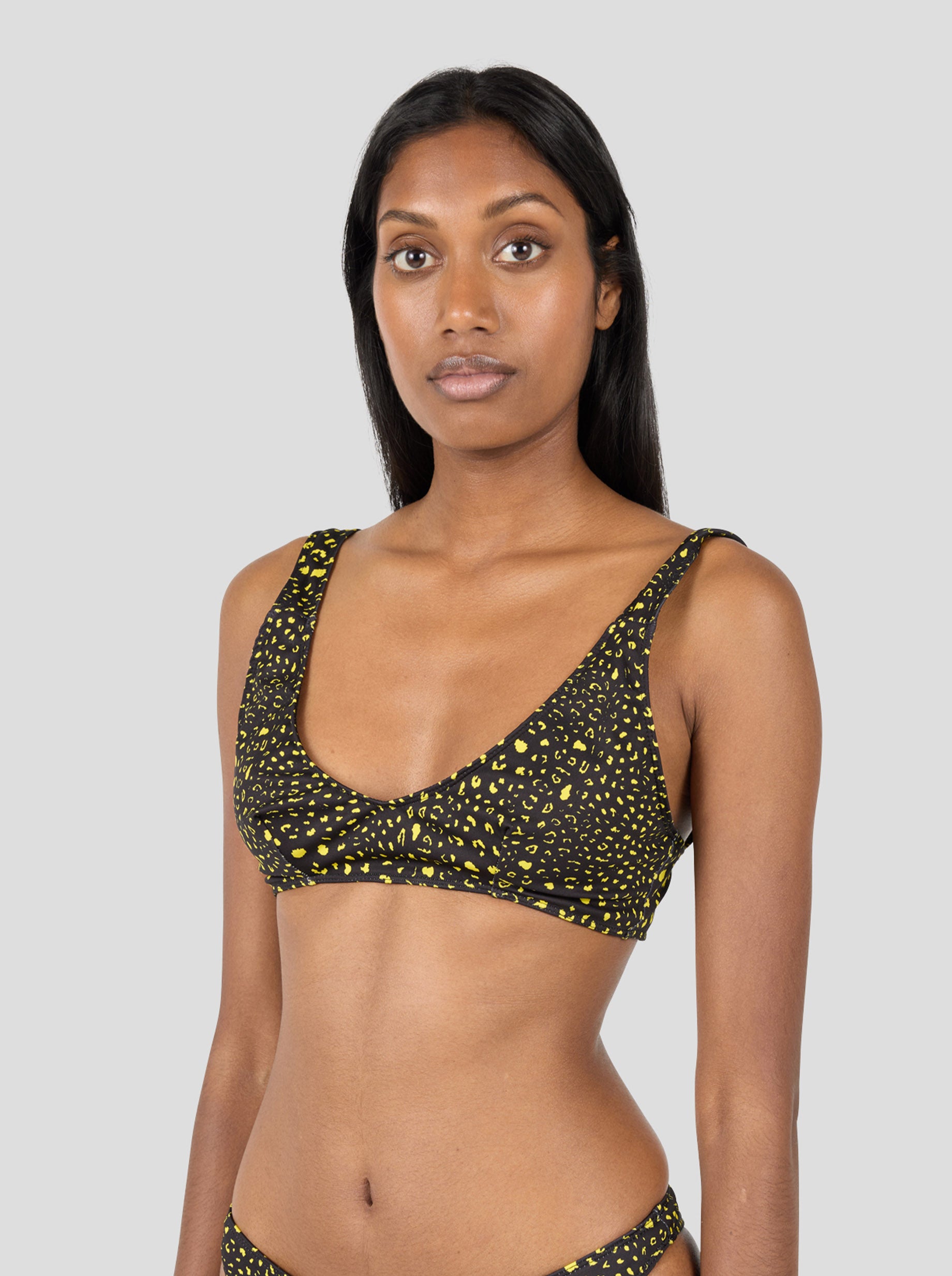 Gala Bra in Black Leopard OEKO-TEX Active
